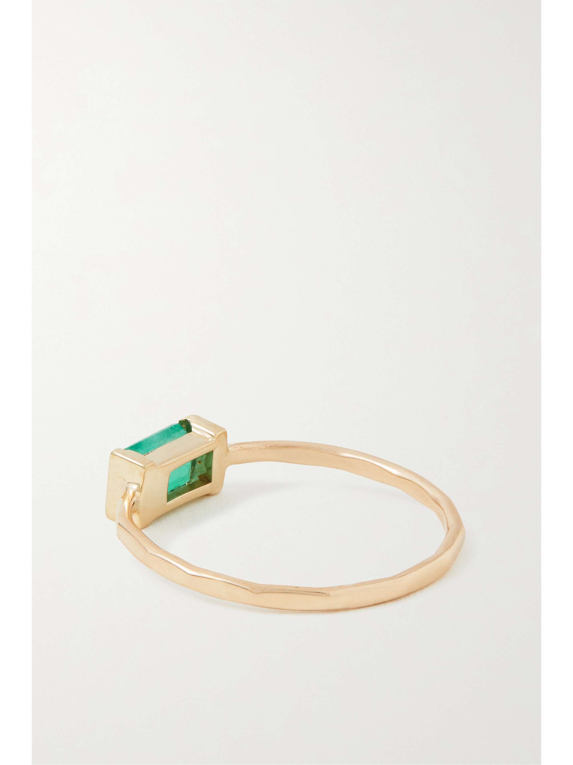 MELISSA JOY MANNING 14-karat recycled gold emerald ring
