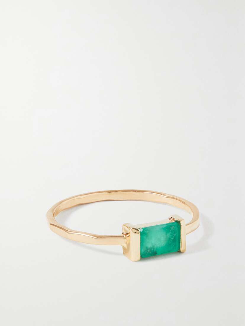 Melissa Joy Manning 14-karat Recycled Gold Emerald Ring