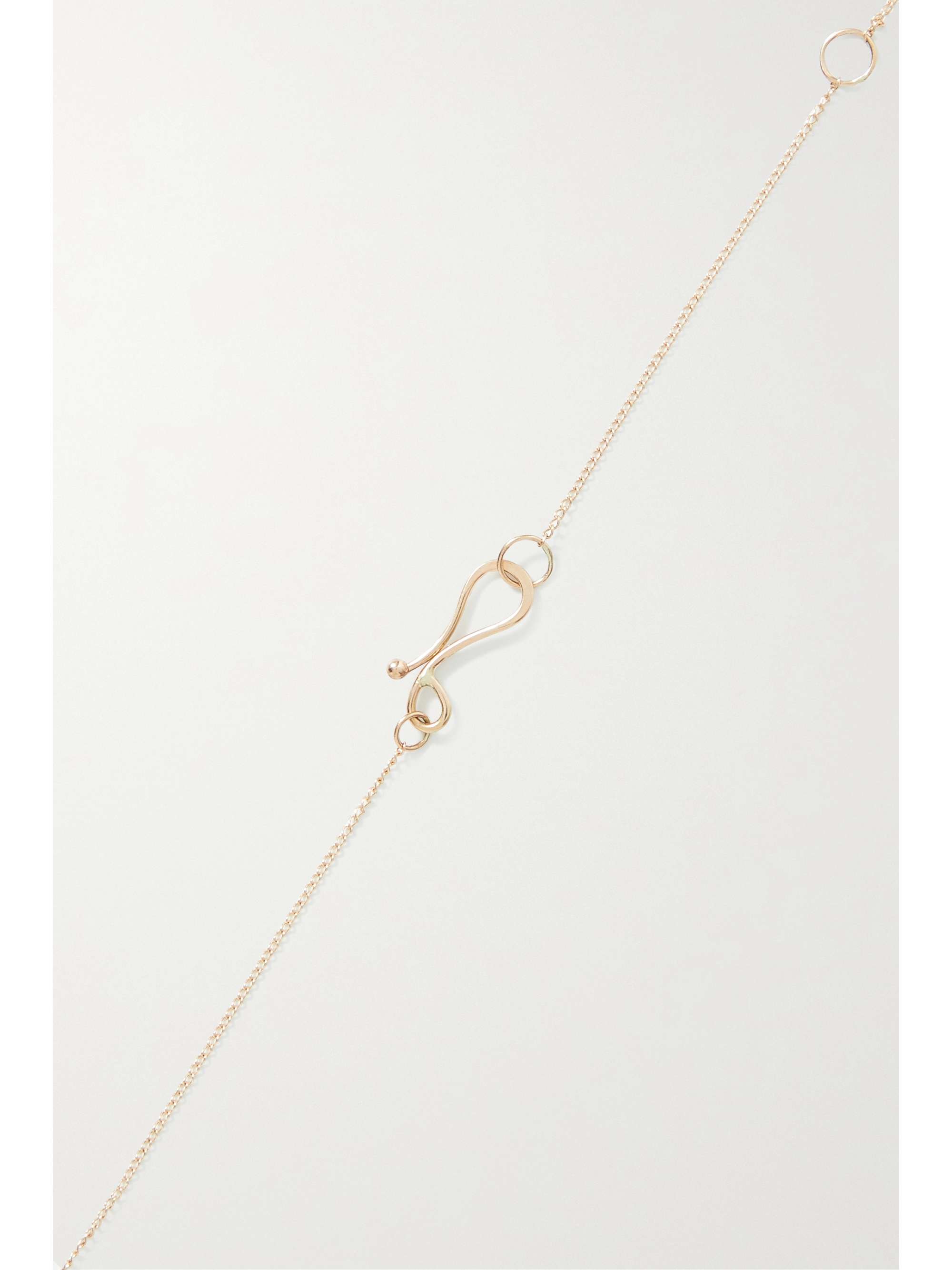 MELISSA JOY MANNING 14-karat recycled gold tourmaline necklace