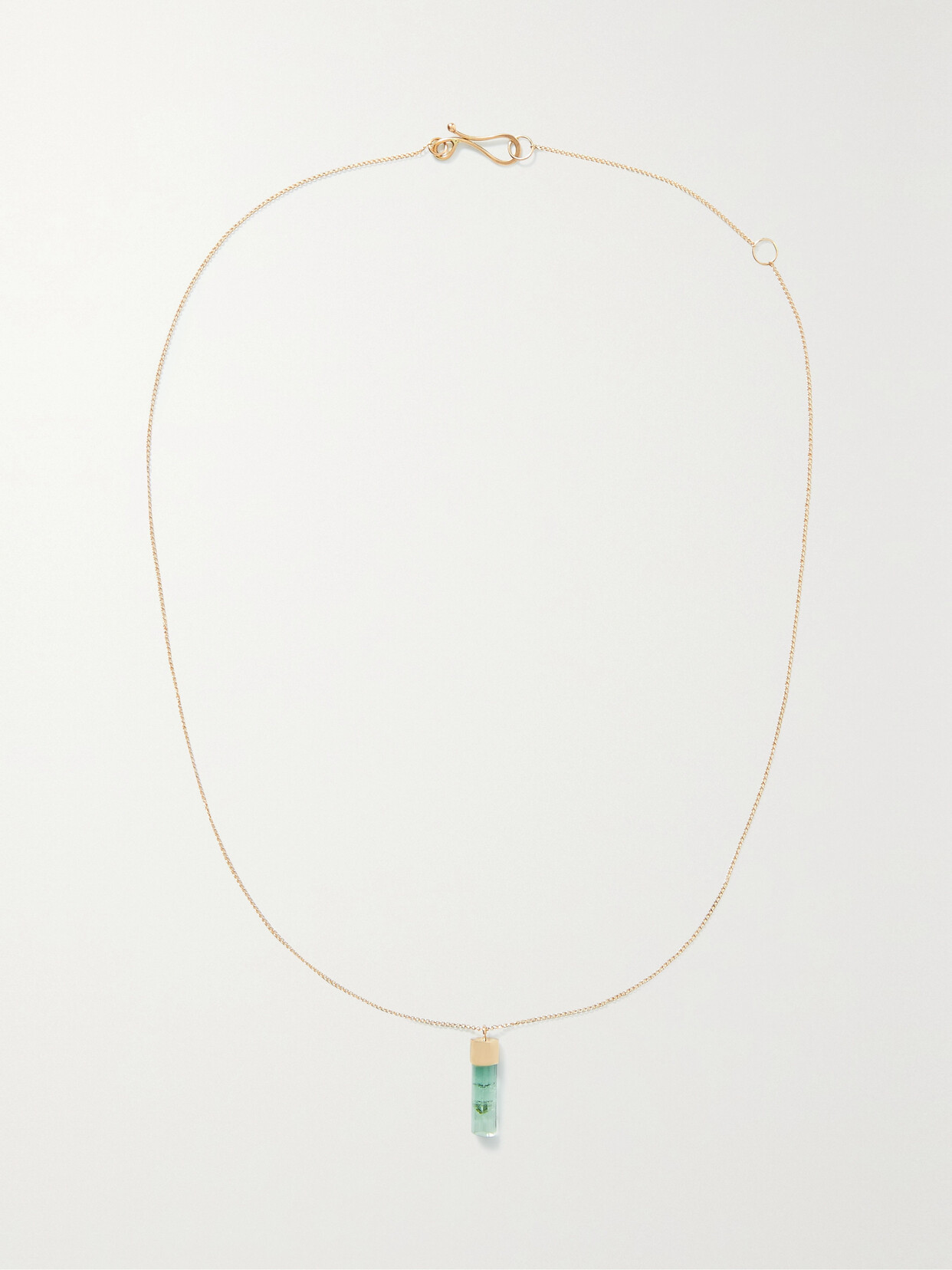 Melissa Joy Manning 14-karat Recycled Gold Tourmaline Necklace