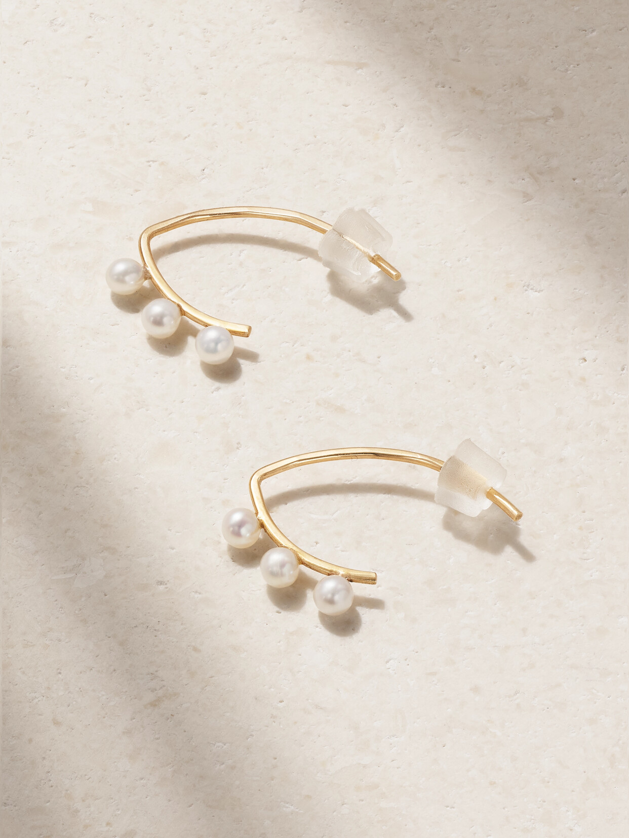 Melissa Joy Manning 14-karat Recycled Gold Pearl Earrings