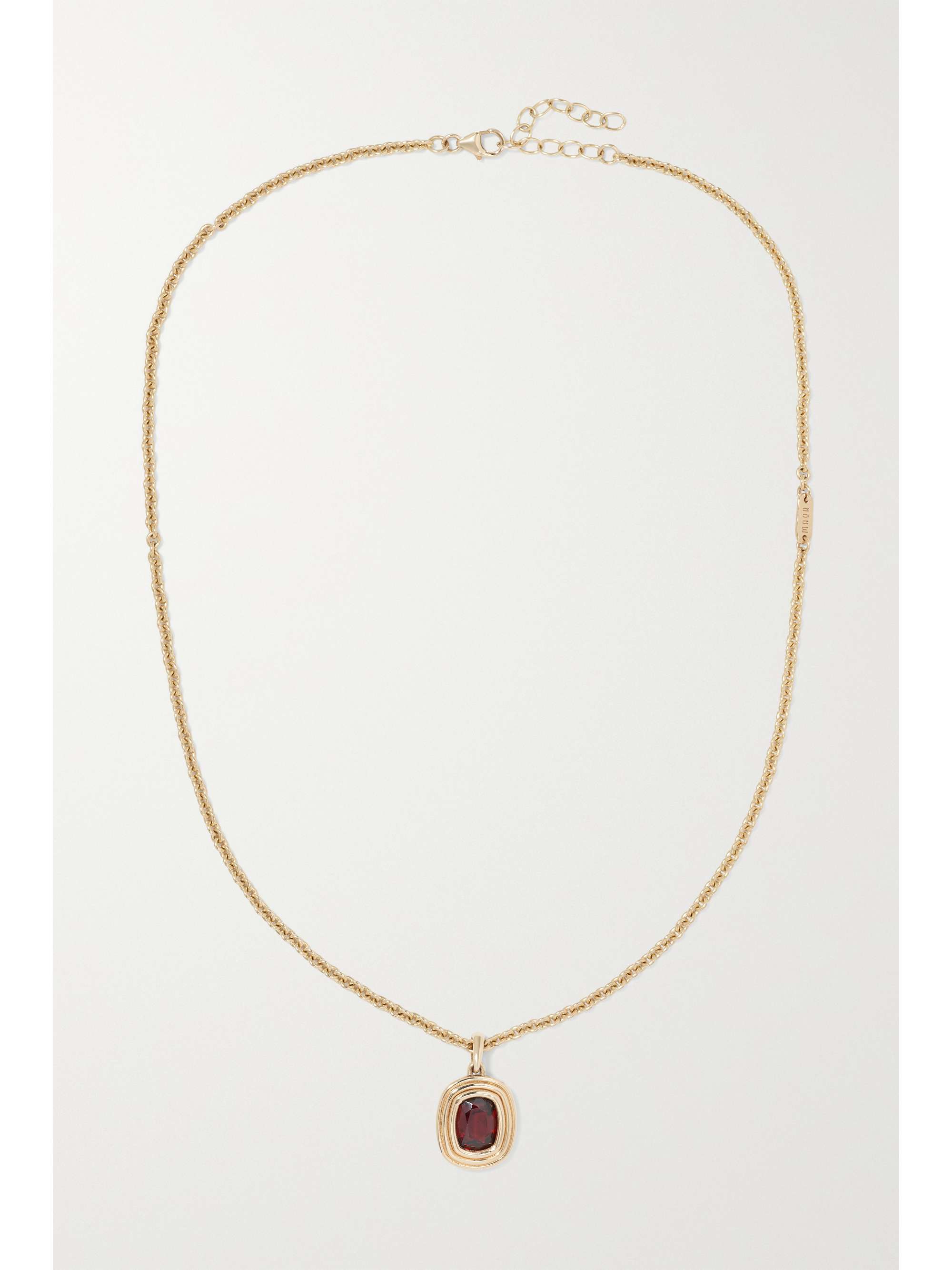 MAOR Equinox Small Kette aus 18 Karat Gold mit Granat