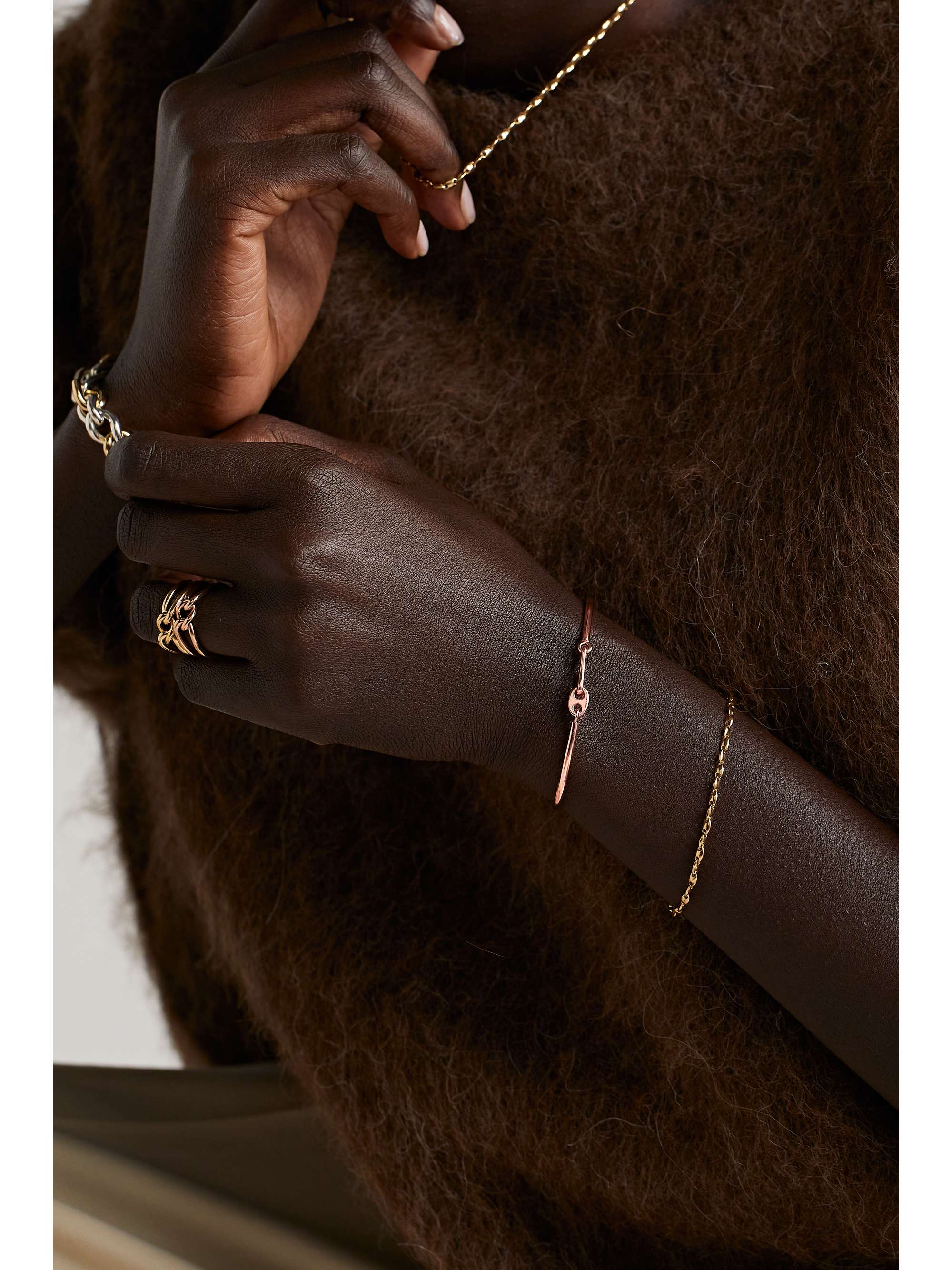 MAOR Aquila 18-karat rose gold bracelet