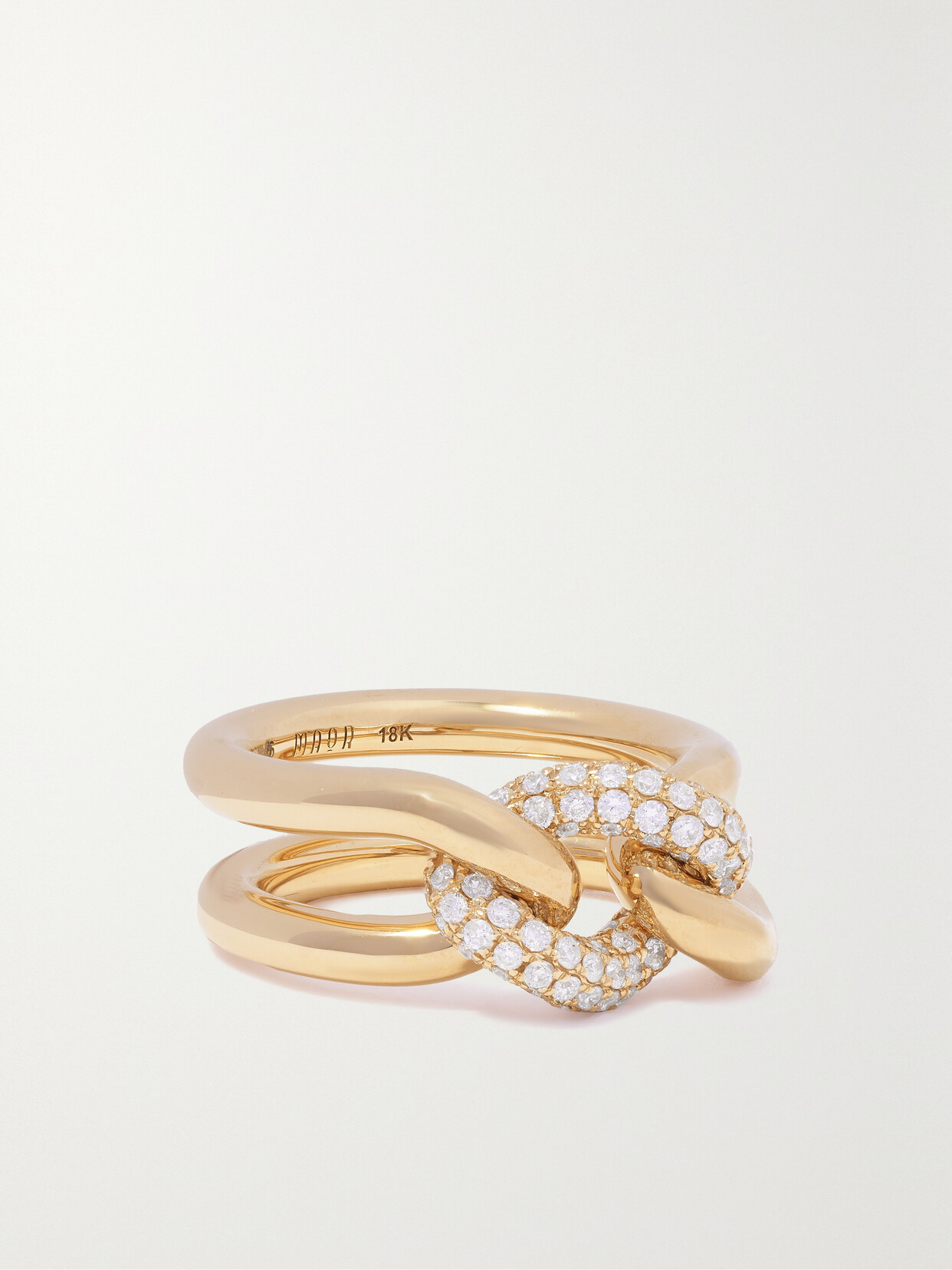 Maor Unity 18-karat Gold Diamond Ring