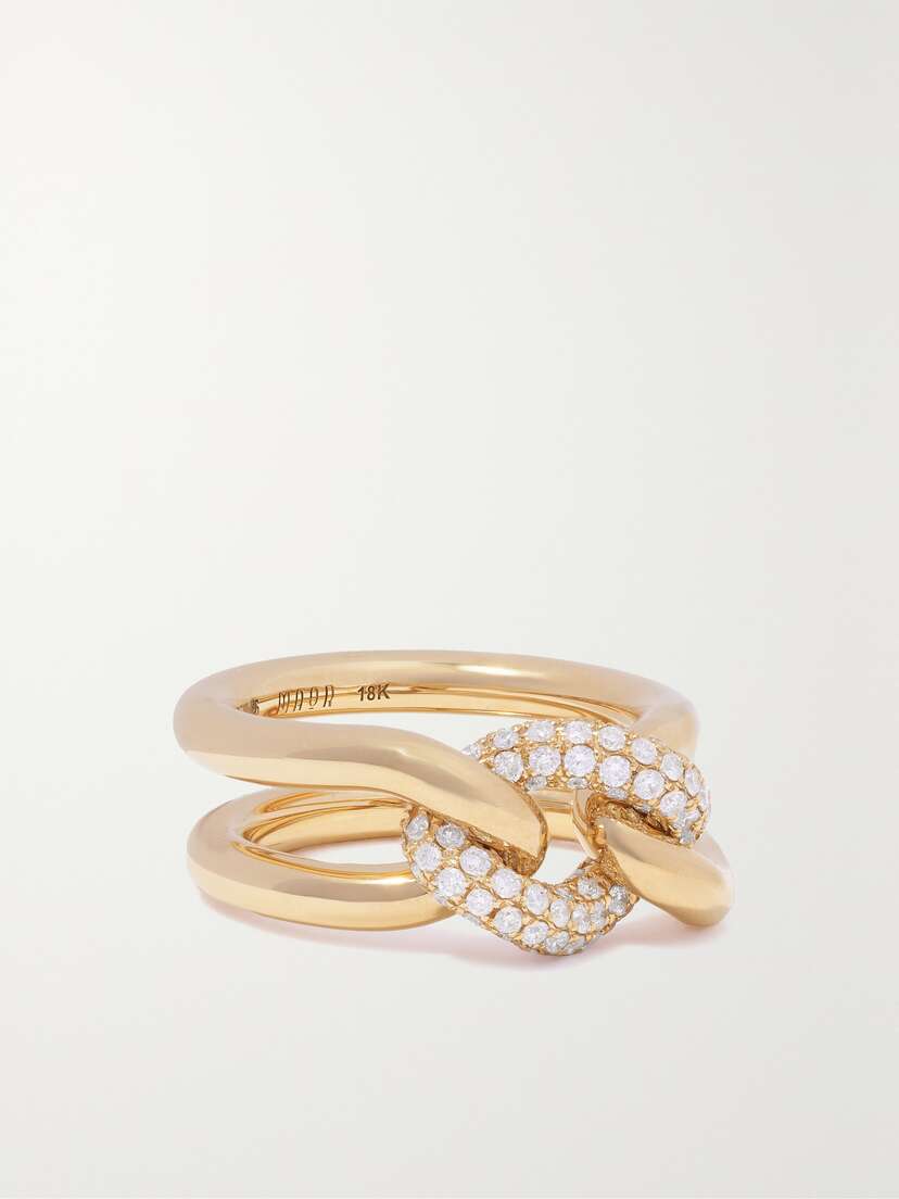 MAOR Unity 18-karat Gold Diamond Ring
