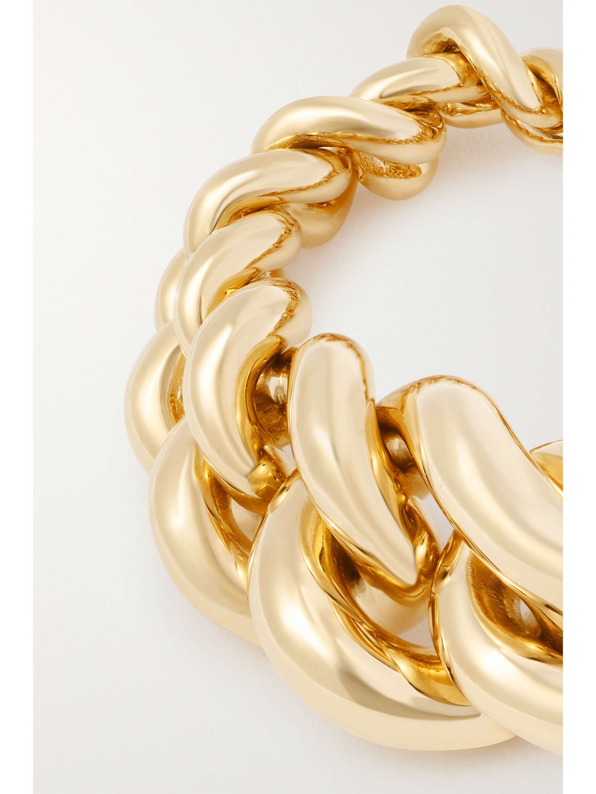 MAOR Curb Chain Ring aus 18 Karat Gold mit Diamant