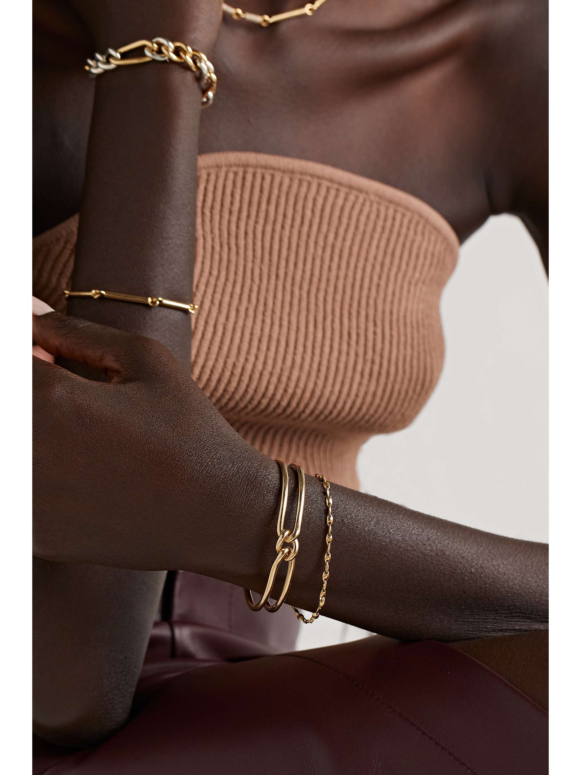 MAOR Bangle in oro rosa 18 carati Unity