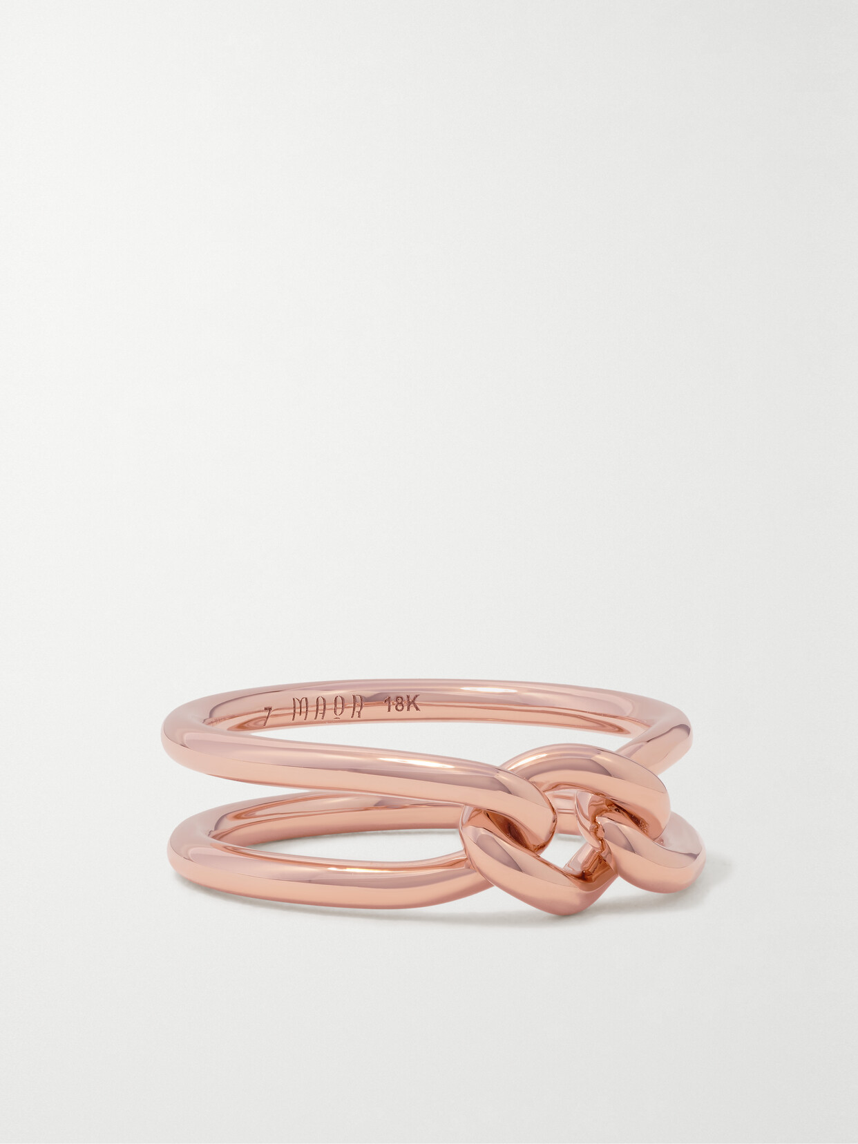 Maor Curb 18-karat Rose Gold Ring