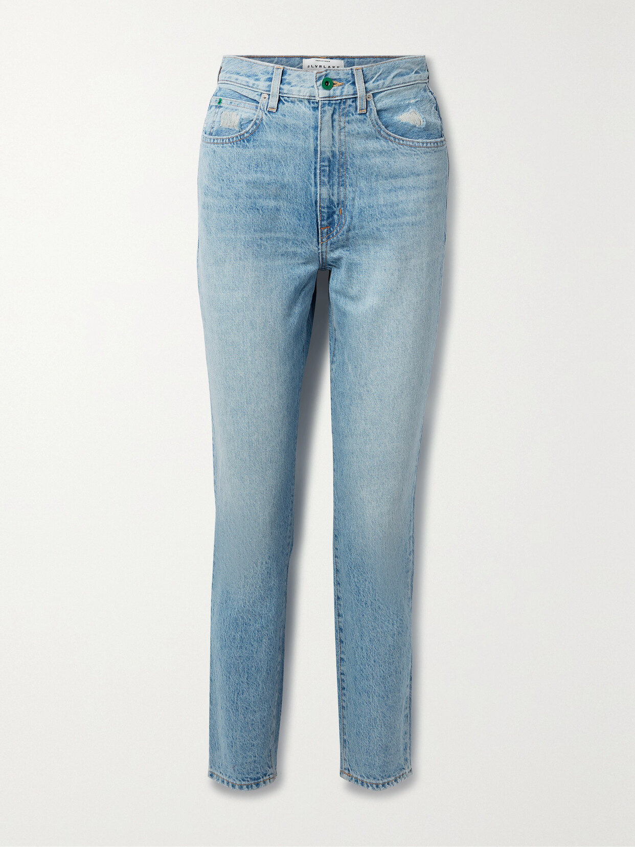 SLVRLAKE - + Net Sustain Beatnik High-rise Slim-leg Jeans - Blue