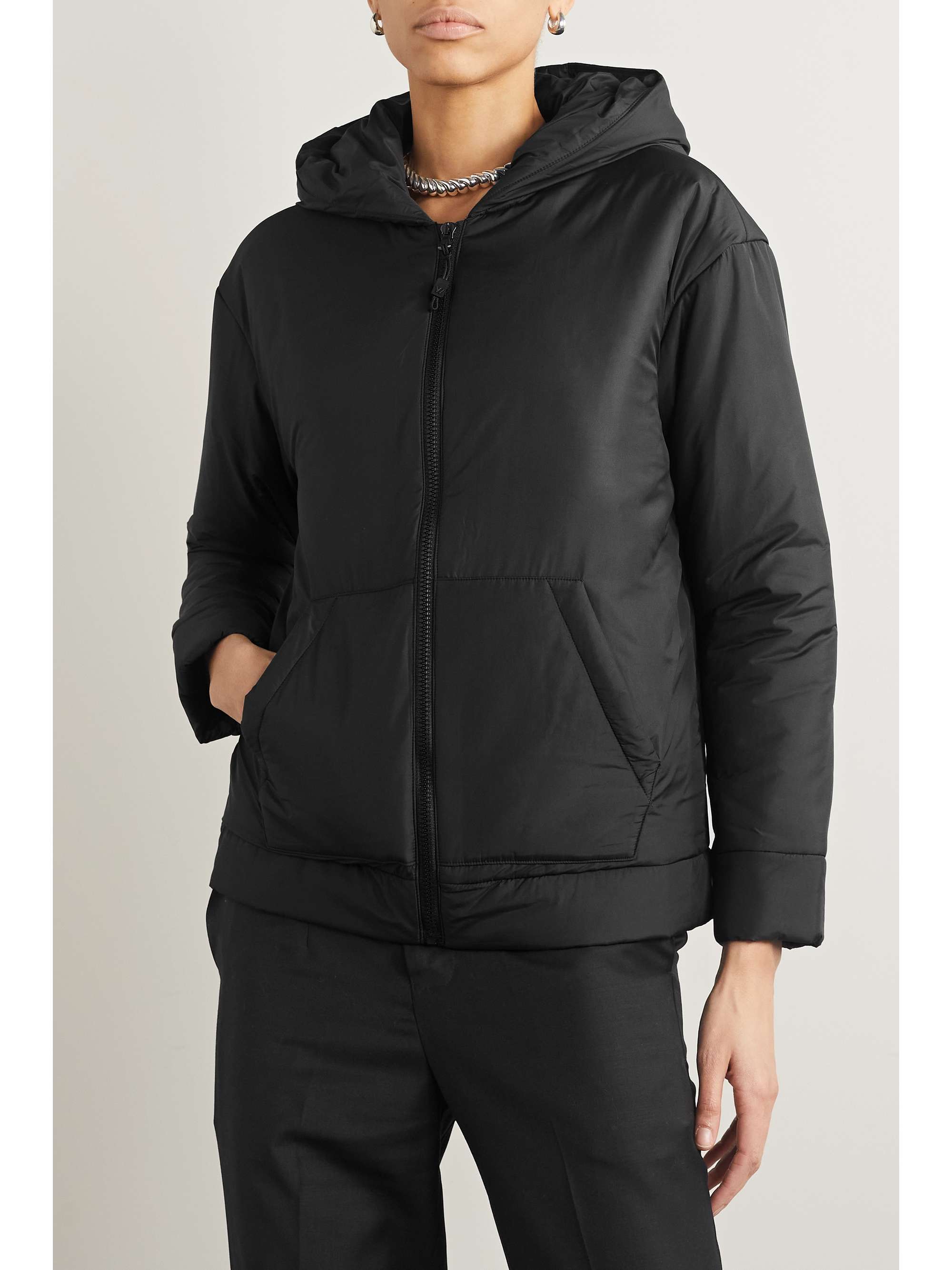 JAMES PERSE Hooded quilted padded shell jacket