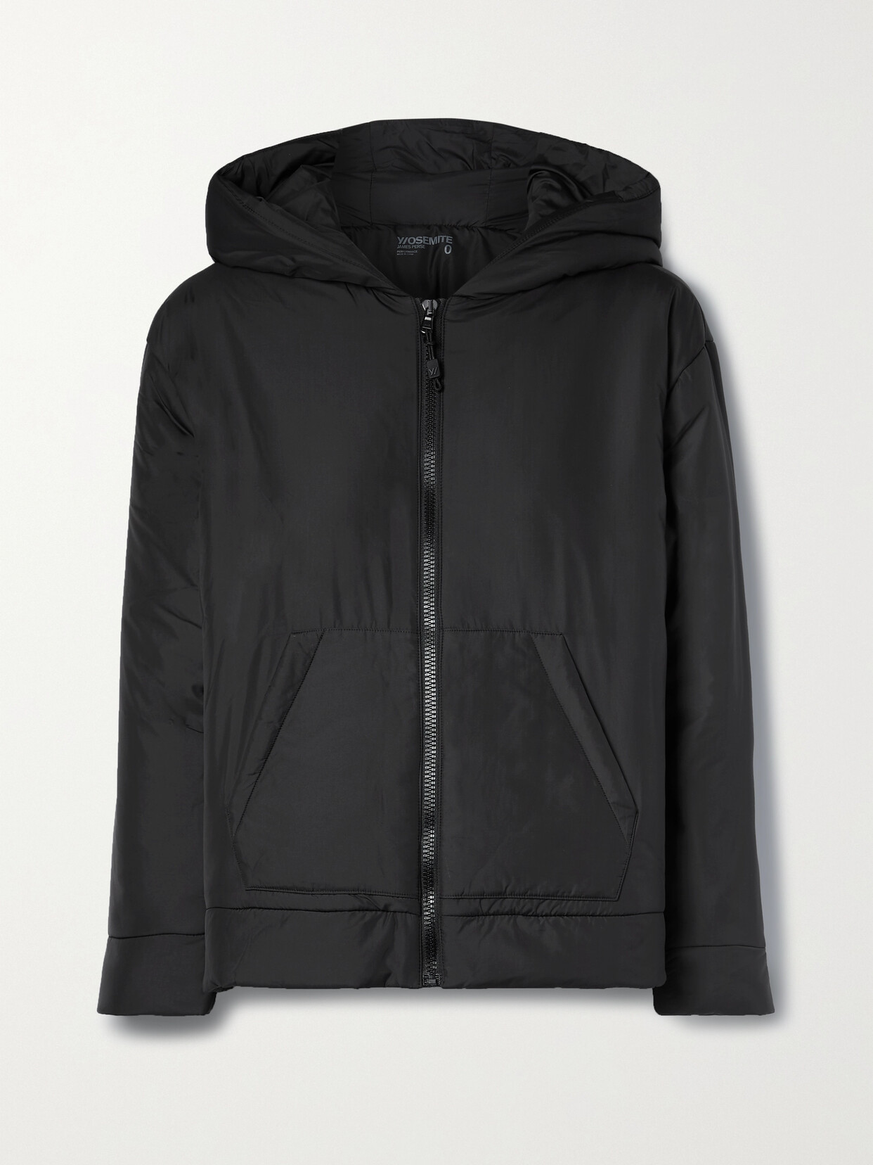 James Perse - Hooded Quilted Padded Shell Jacket - Black