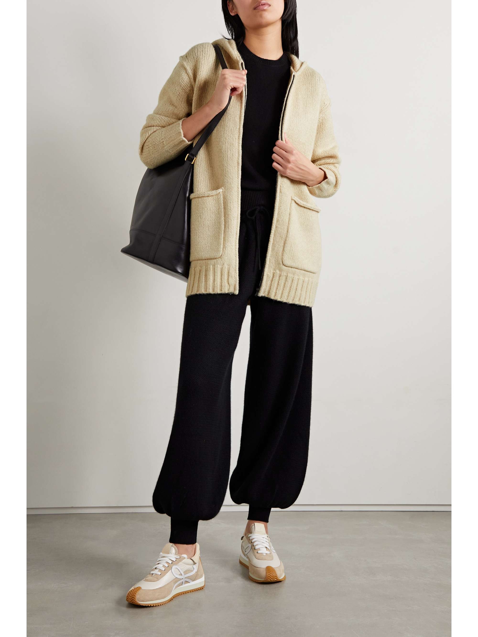 JAMES PERSE Hooded knitted cardigan