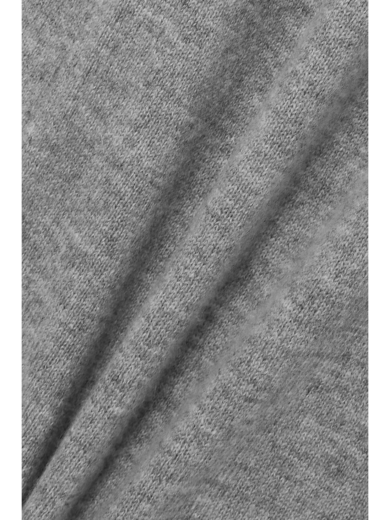 ALLUDE WOOL AND CASHMERE-BLEND TURTLENECK MIDI DRESS