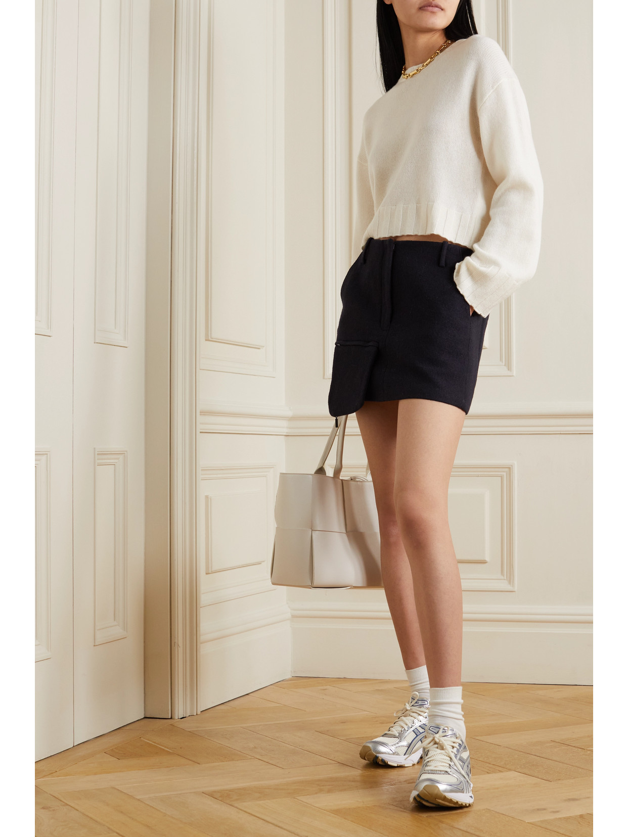 Allude Wool And Cashmere-blend Sweater In Ivory