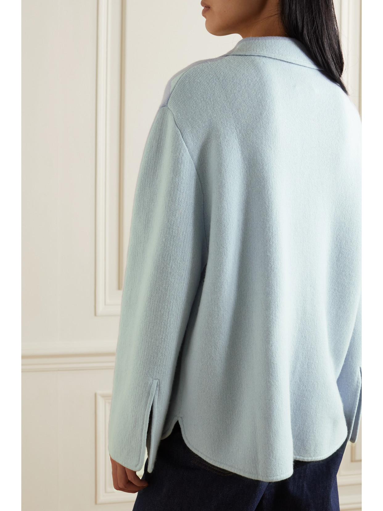 ALLUDE WOOL AND CASHMERE-BLEND JACKET