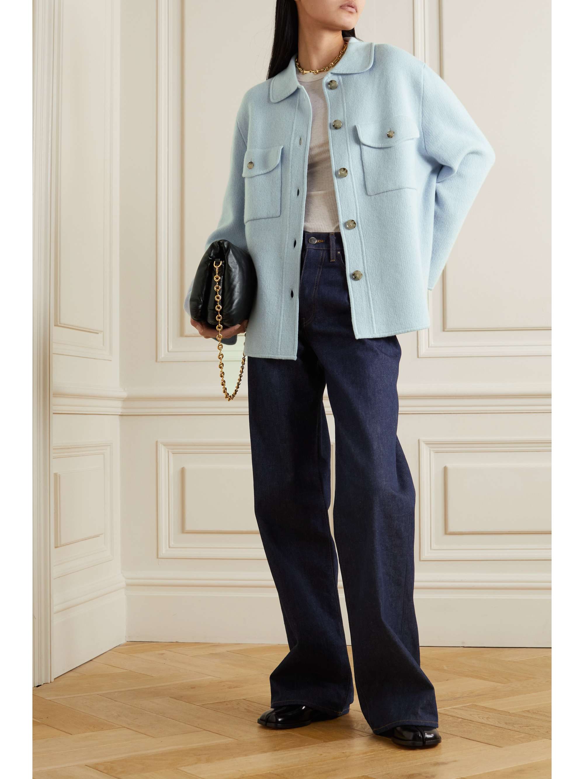 ALLUDE Wool and cashmere-blend jacket