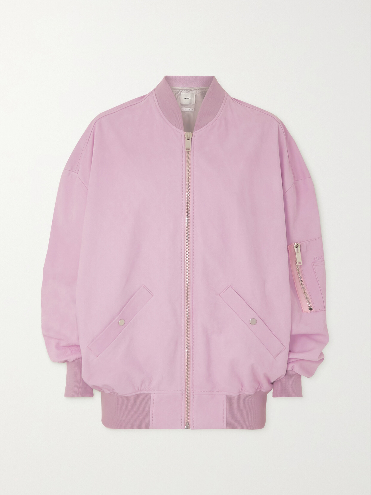 HALFBOY Leather Bomber Jacket