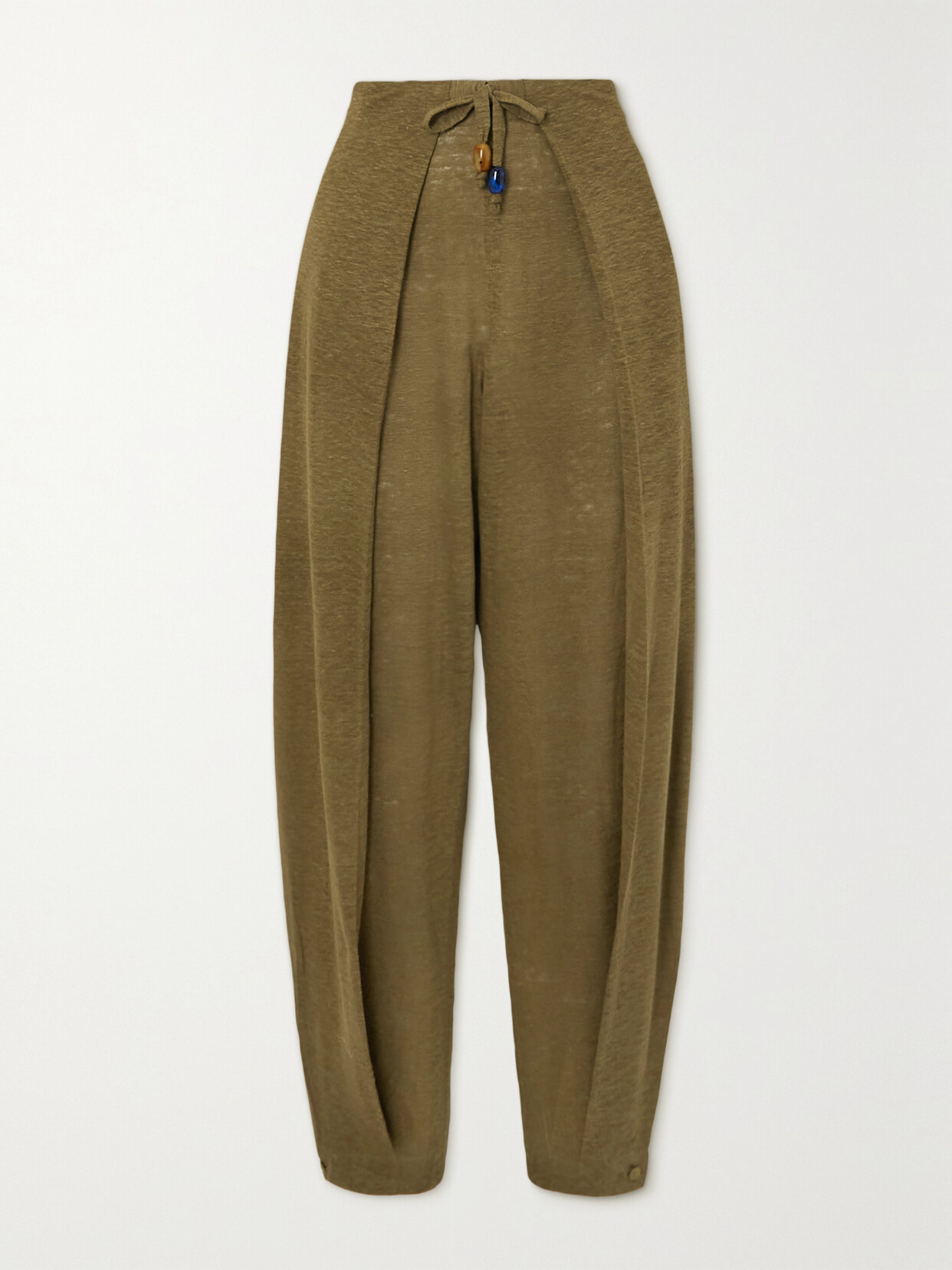 Loro Piana Linen Pants In Green