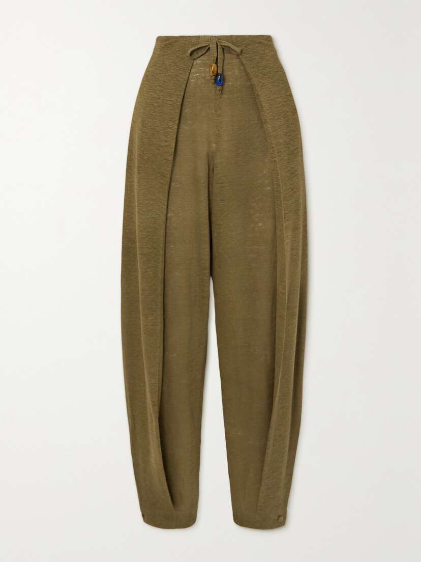 Loro Piana Linen Tapered Pants