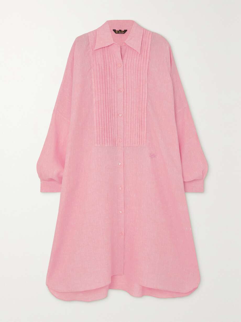 jeri pleated linen dress