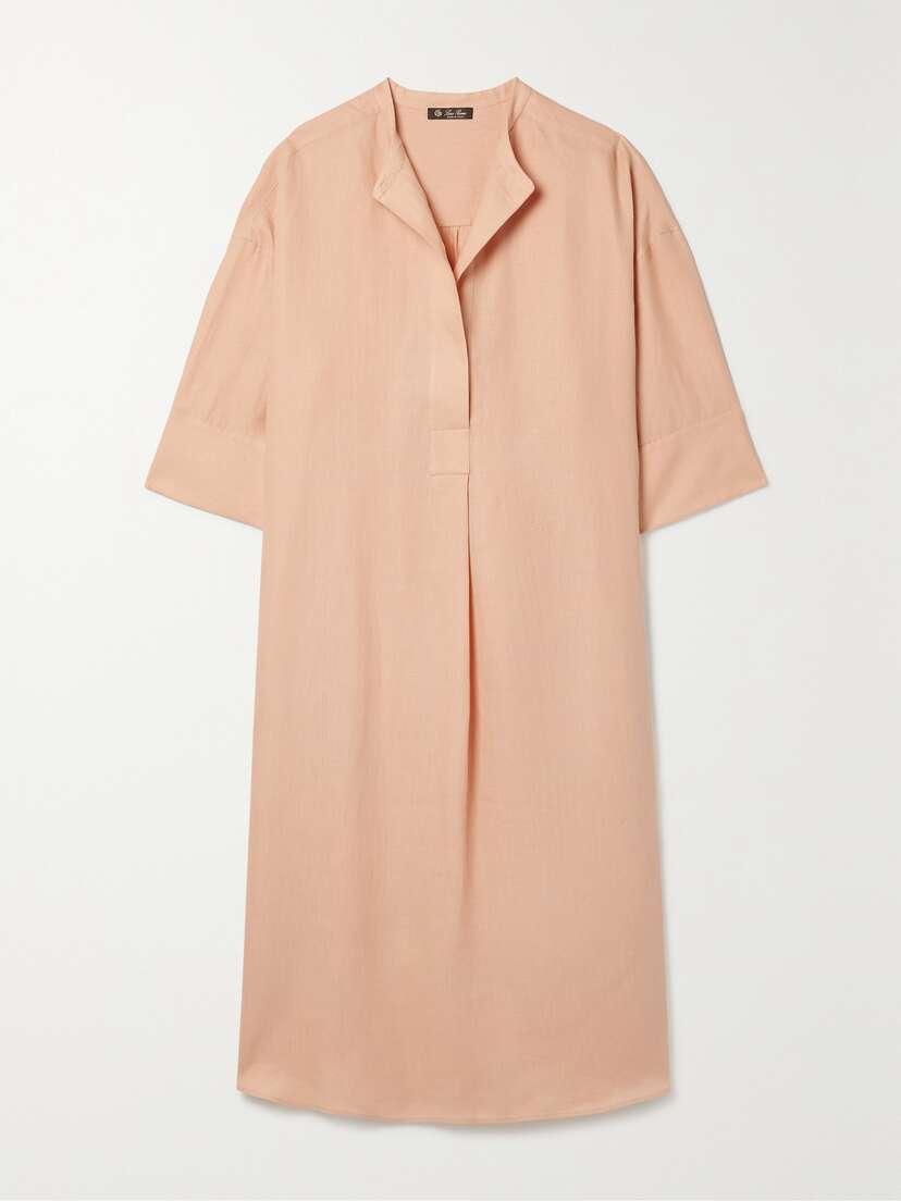 Loro Piana Lindsie Linen Midi Dress