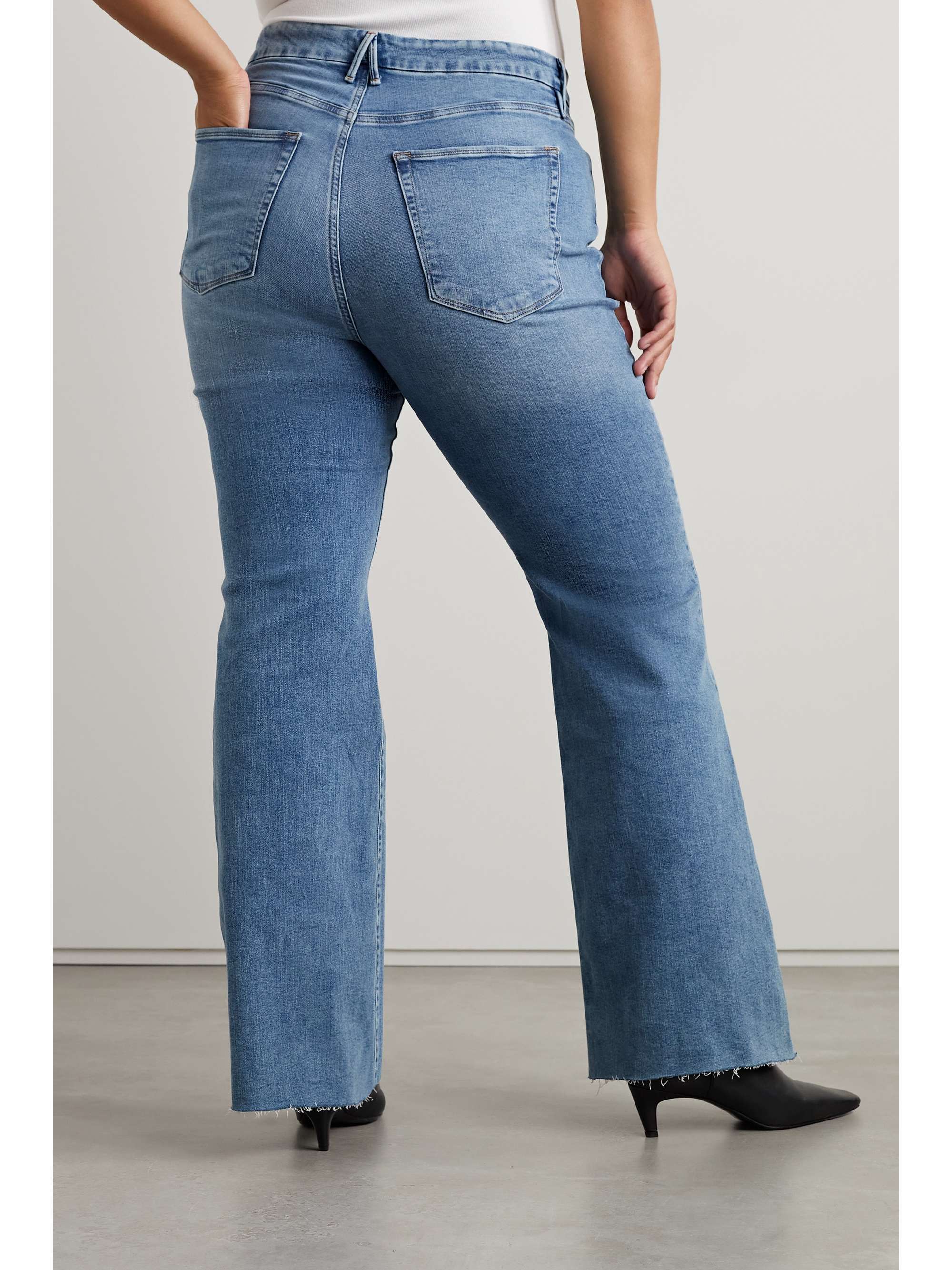 GOOD AMERICAN Good Legs high-rise flared jeans