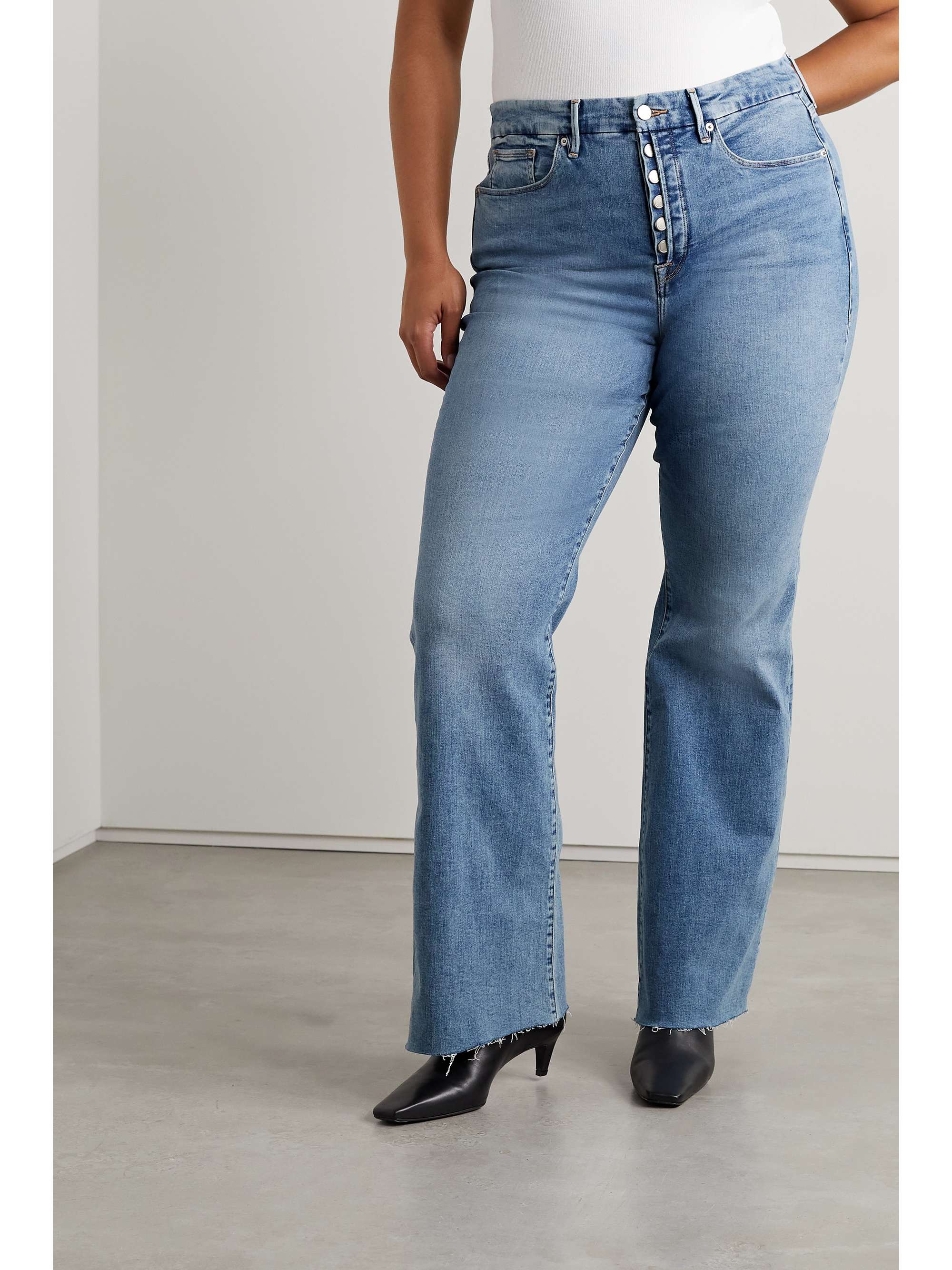 GOOD AMERICAN Good Legs high-rise flared jeans