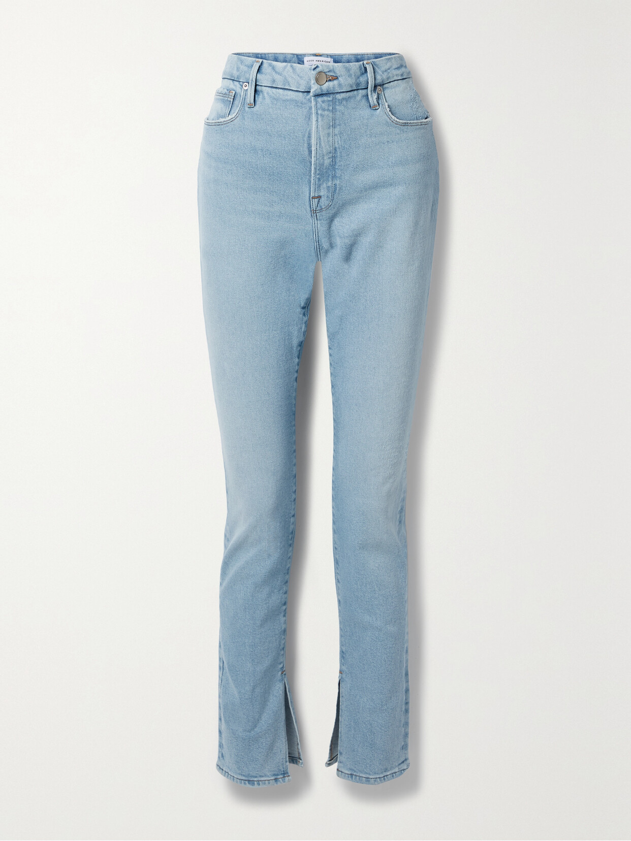 GOOD AMERICAN - Good Classic High-rise Slim-leg Jeans - Blue