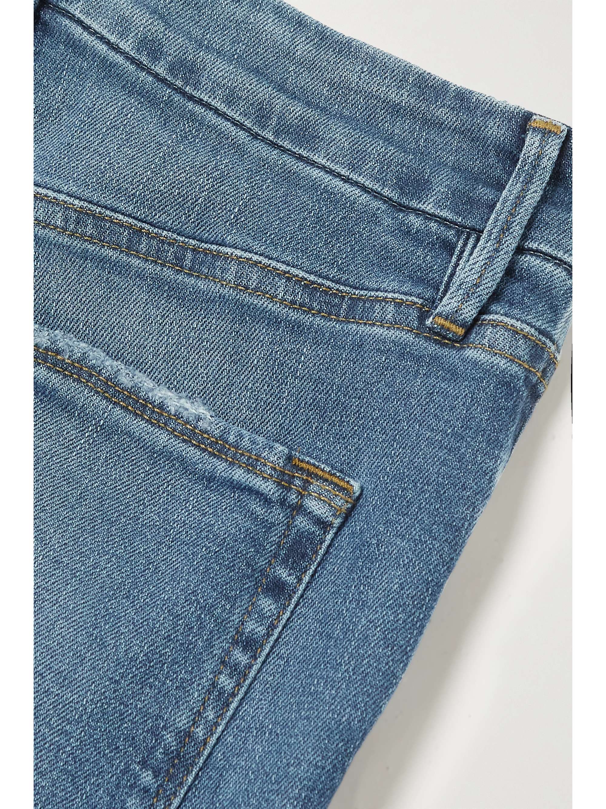 GOOD AMERICAN Good Curve distressed highrise slimleg jeans NETAPORTER