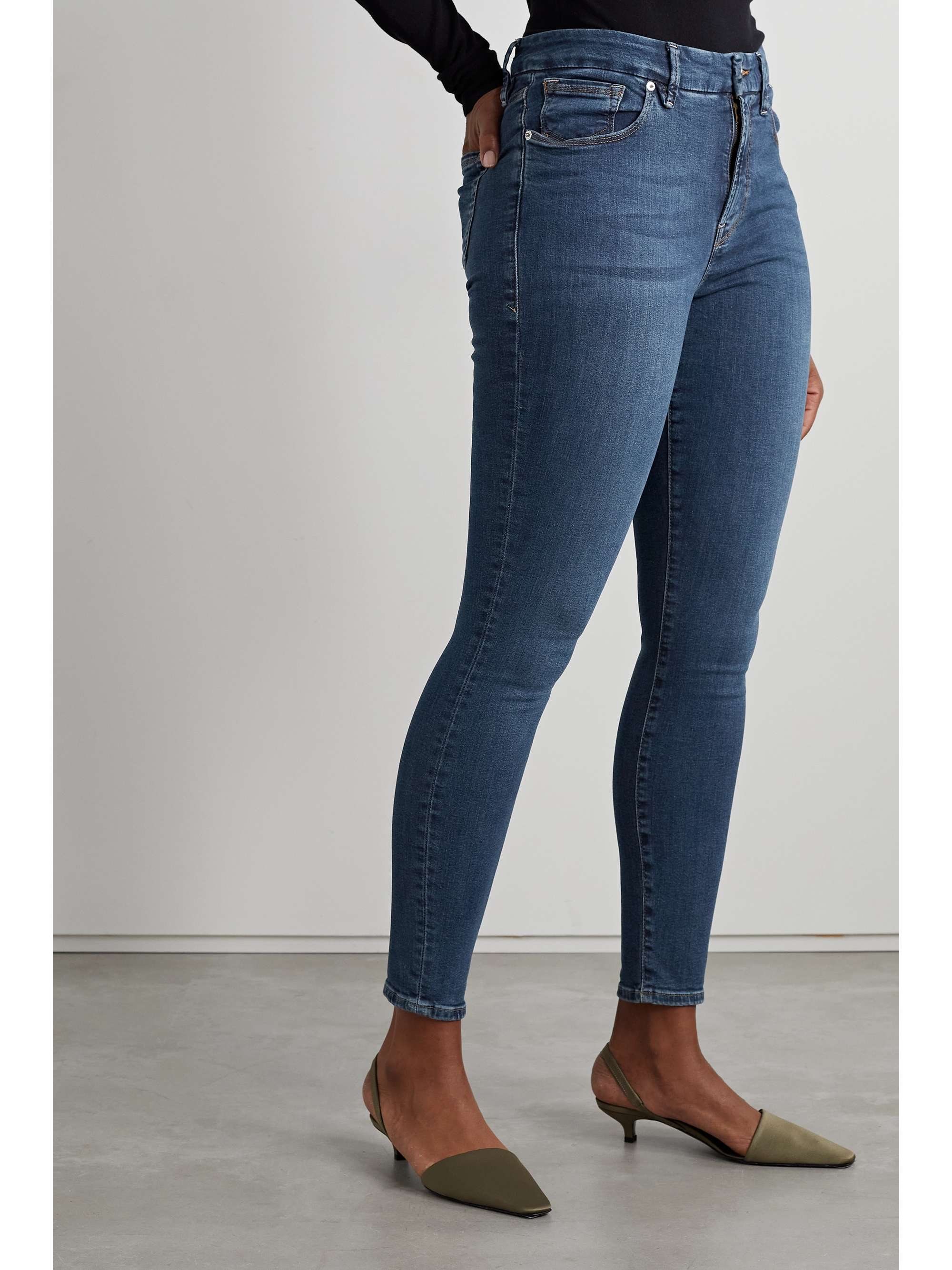 GOOD AMERICAN Good Legs high-rise skinny jeans