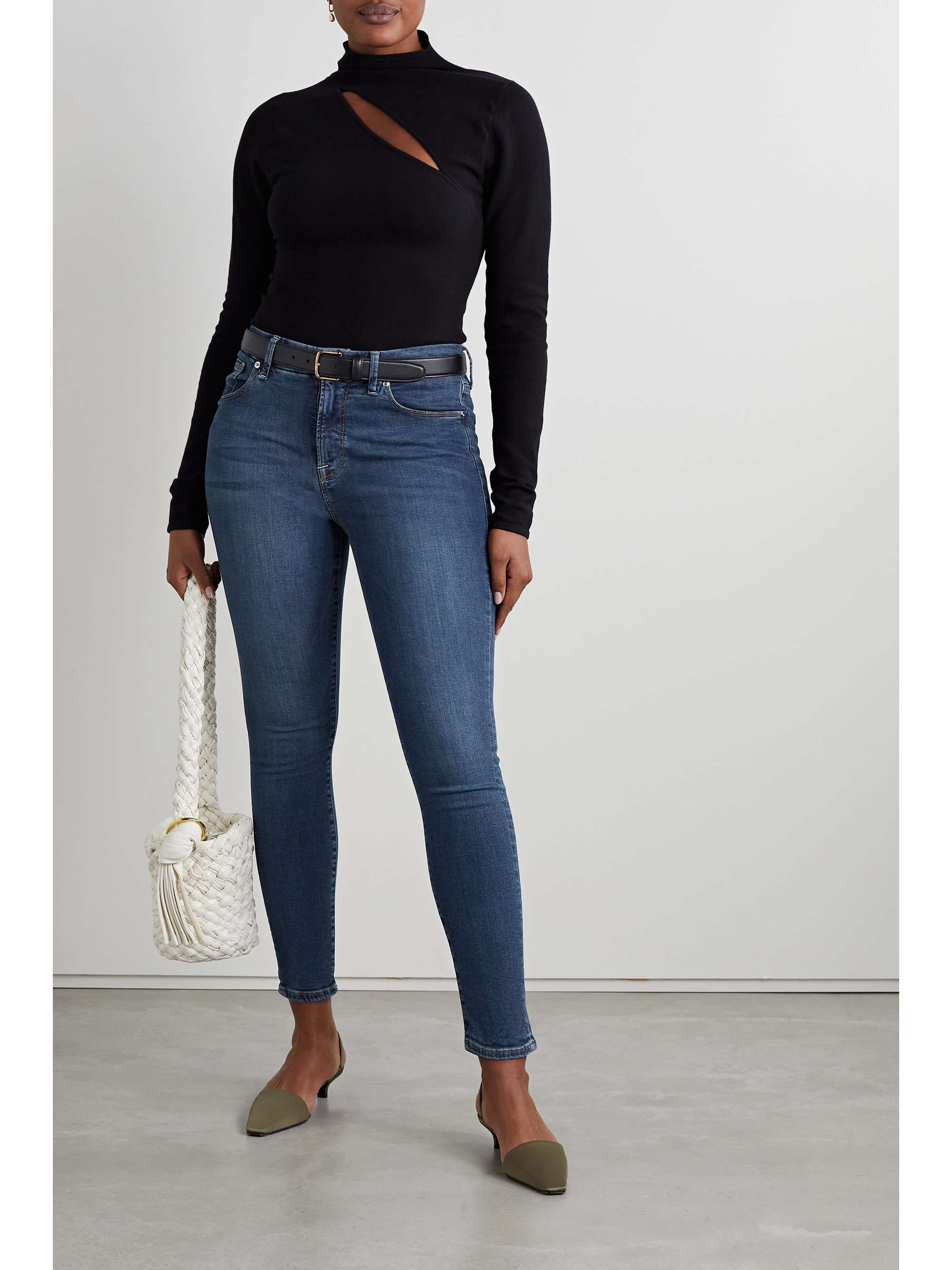 GOOD AMERICAN Good Legs high-rise skinny jeans | NET-A-PORTER