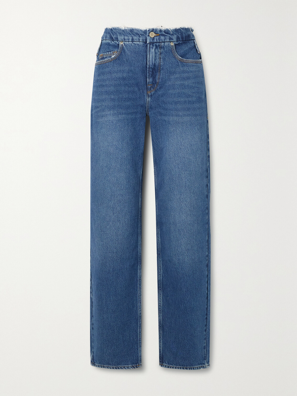 Good American Good 90s High-rise Straight-leg Jeans In Blue