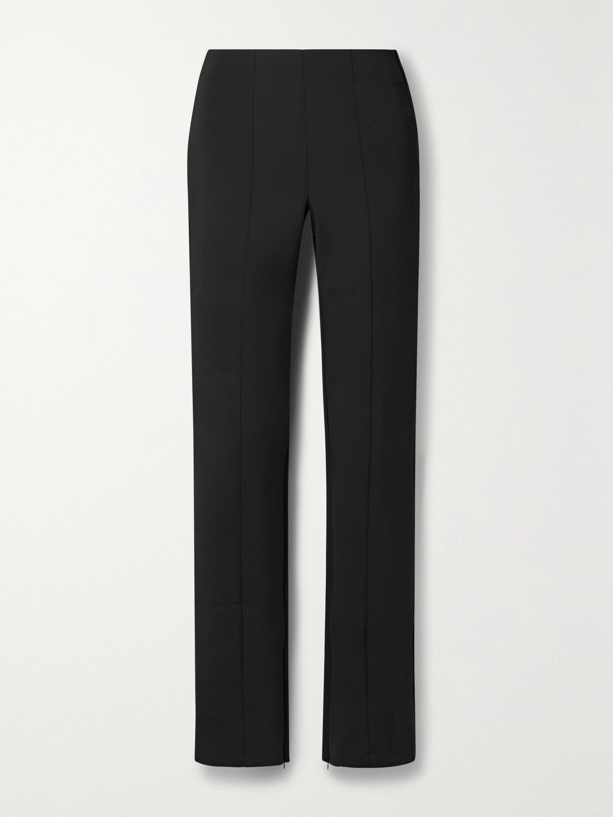 GOOD AMERICAN - Good Waist Stretch-scuba Straight-leg Pants - Black