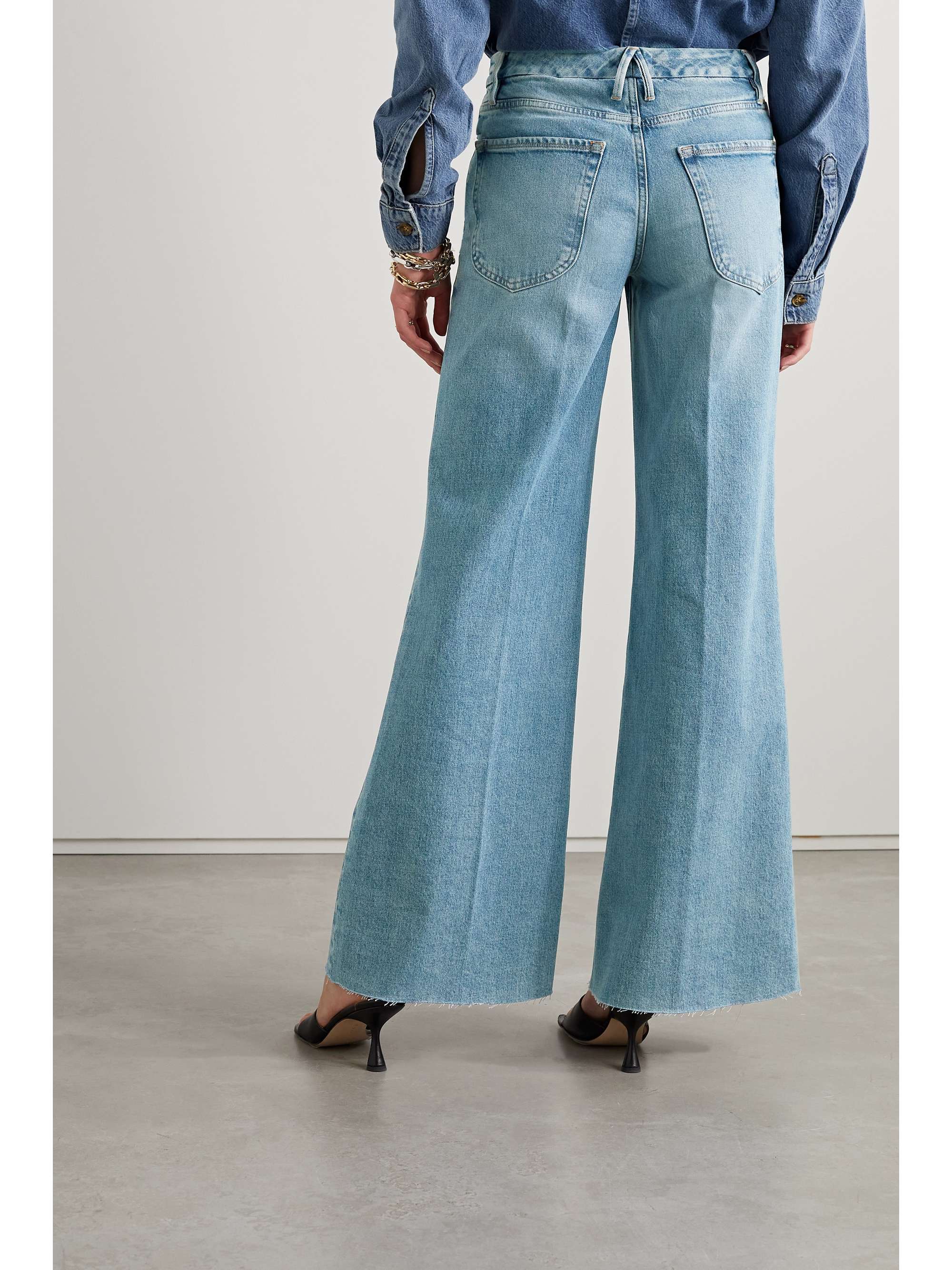 GOOD AMERICAN Good Waist high-rise wide-leg jeans