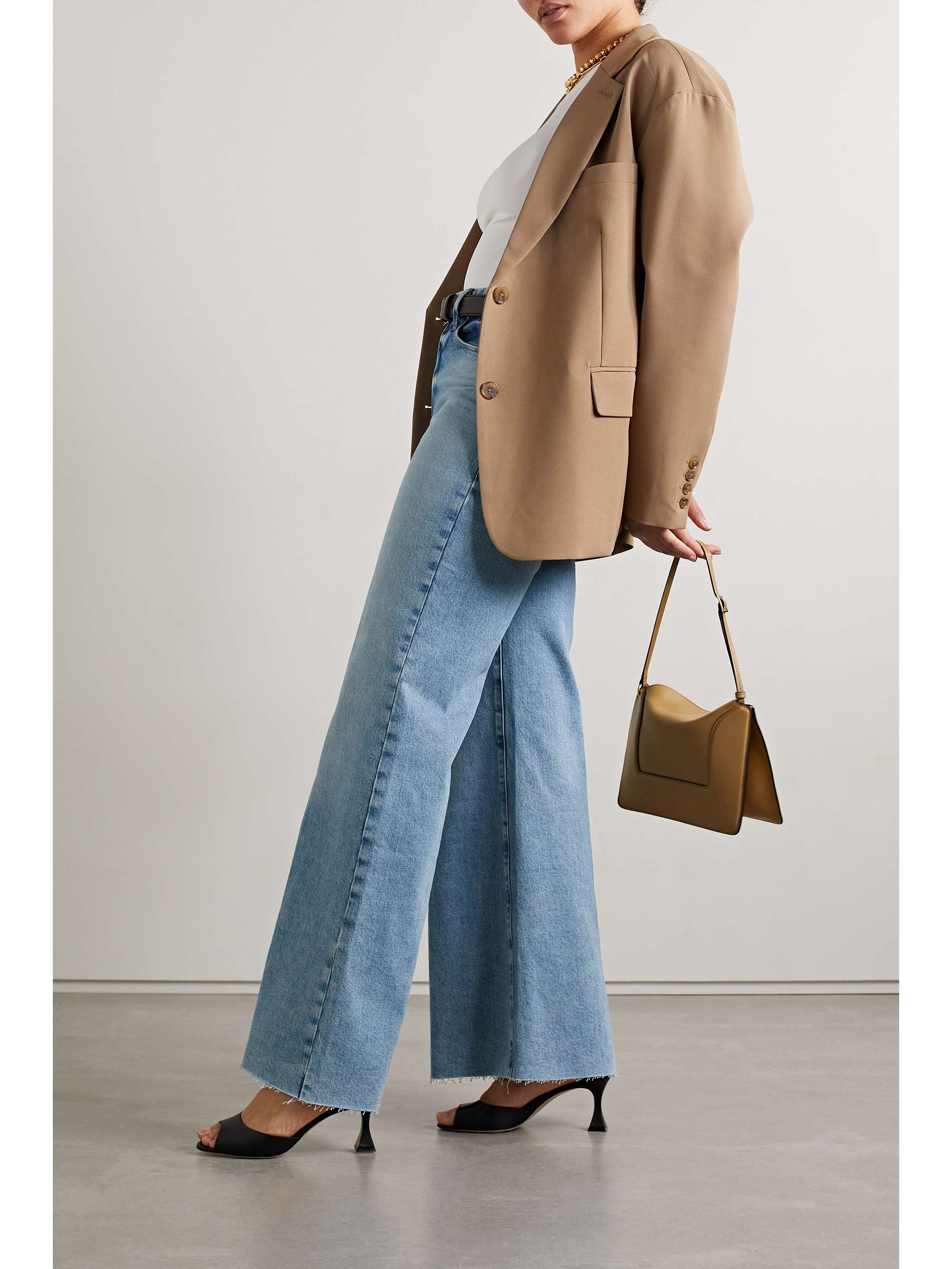 GOOD AMERICAN Good Waist high-rise wide-leg jeans