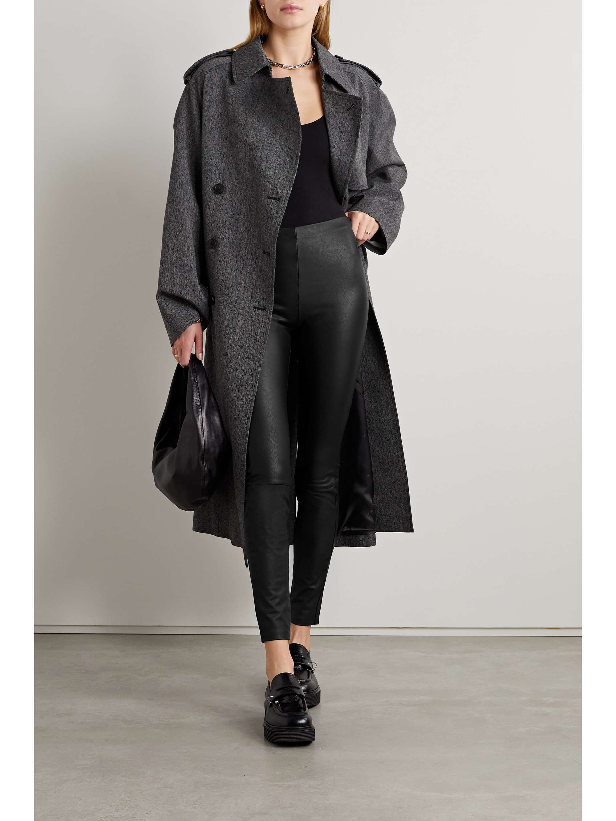 GOOD AMERICAN Good Waist faux leather leggings