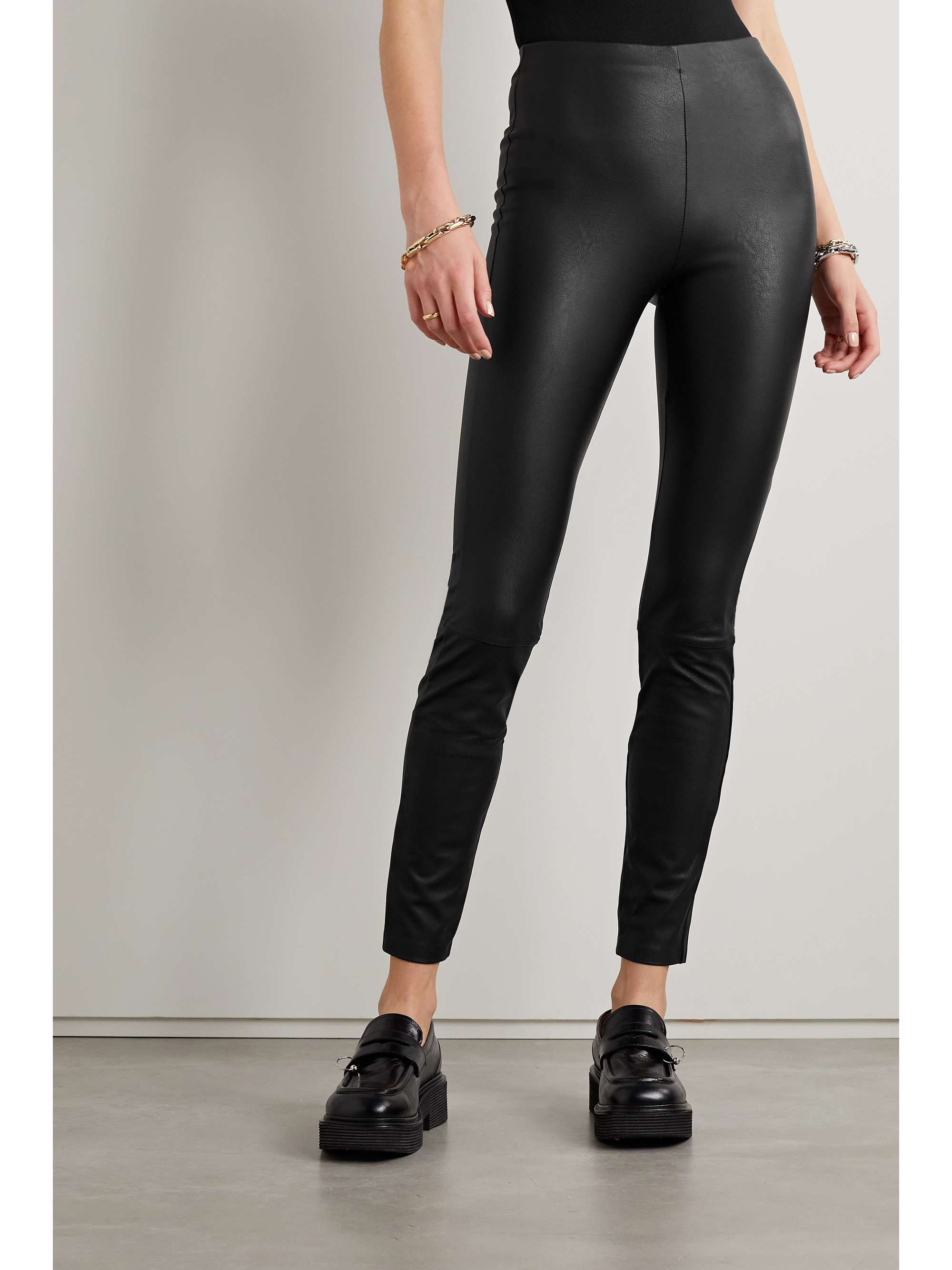 GOOD AMERICAN Good Waist faux leather leggings
