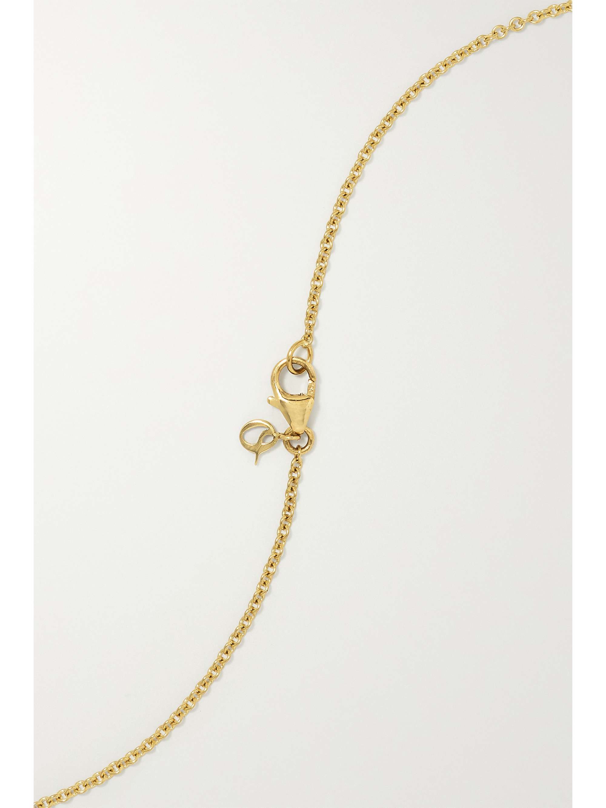 OCTAVIA ELIZABETH + NET SUSTAIN Nesting Gem 18-karat recycled gold emerald necklace