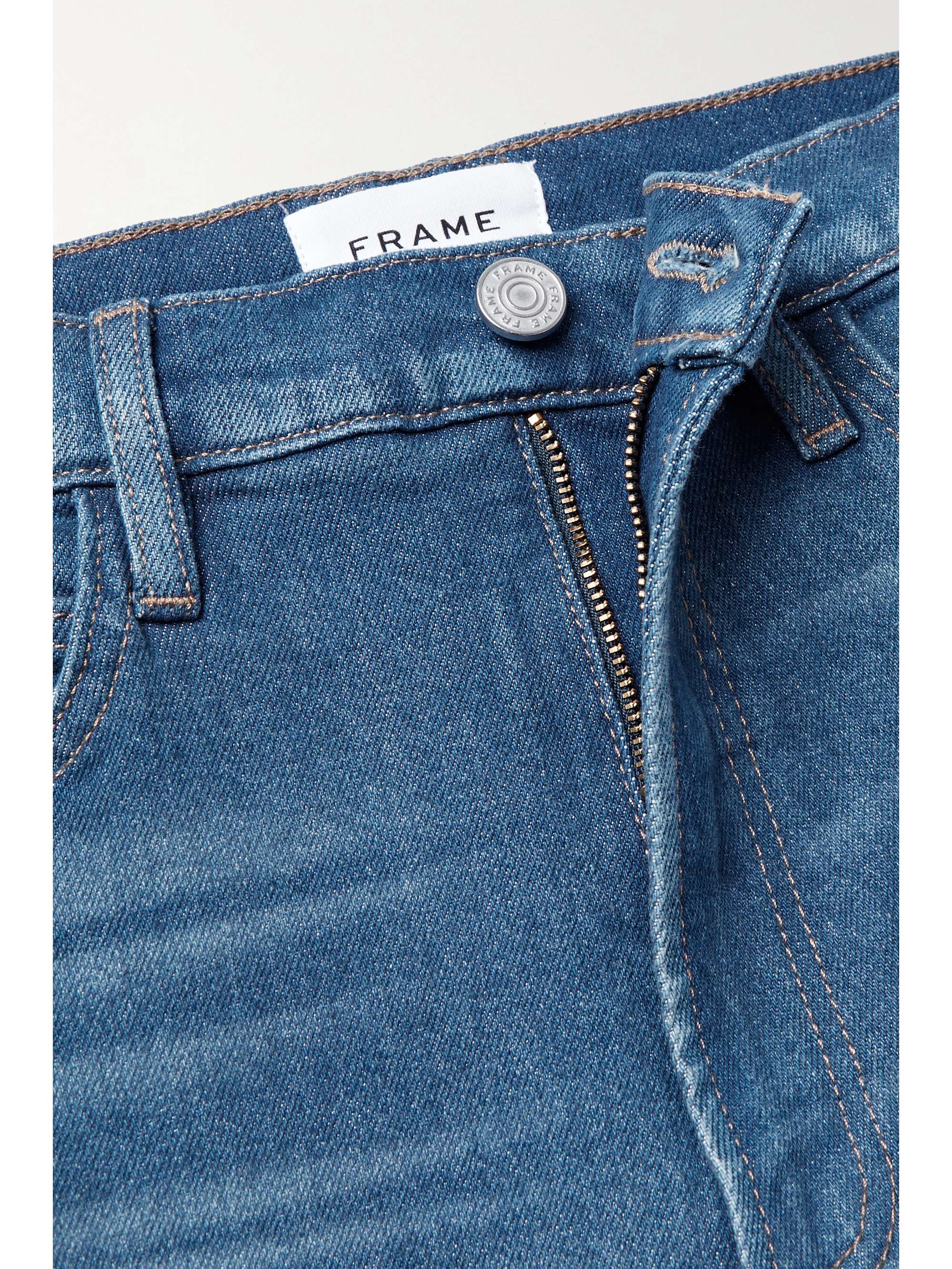 FRAME High 'n' Tight cropped highrise slimleg jeans NETAPORTER