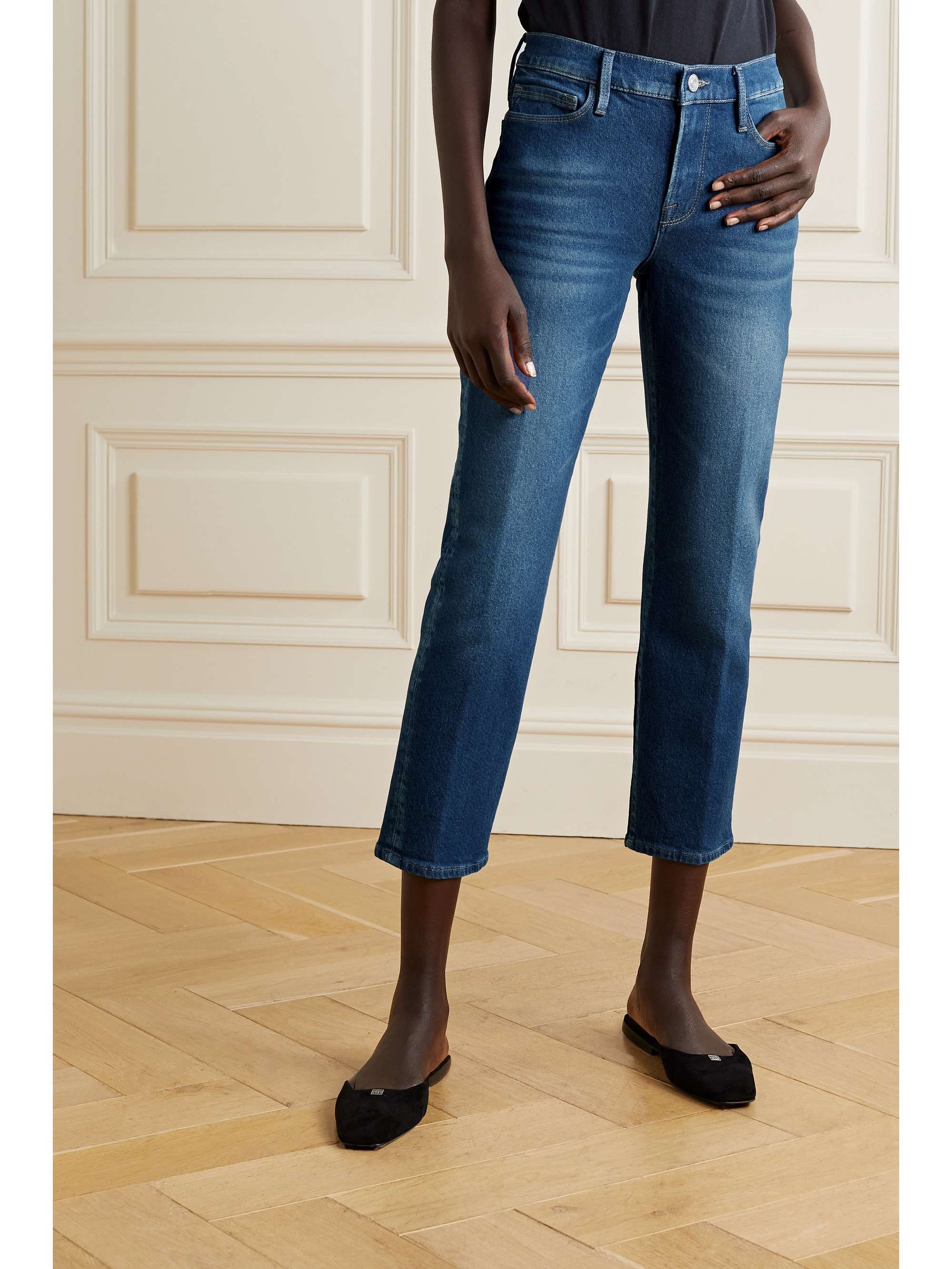 FRAME Le Nouveau mid-rise straight-leg jeans