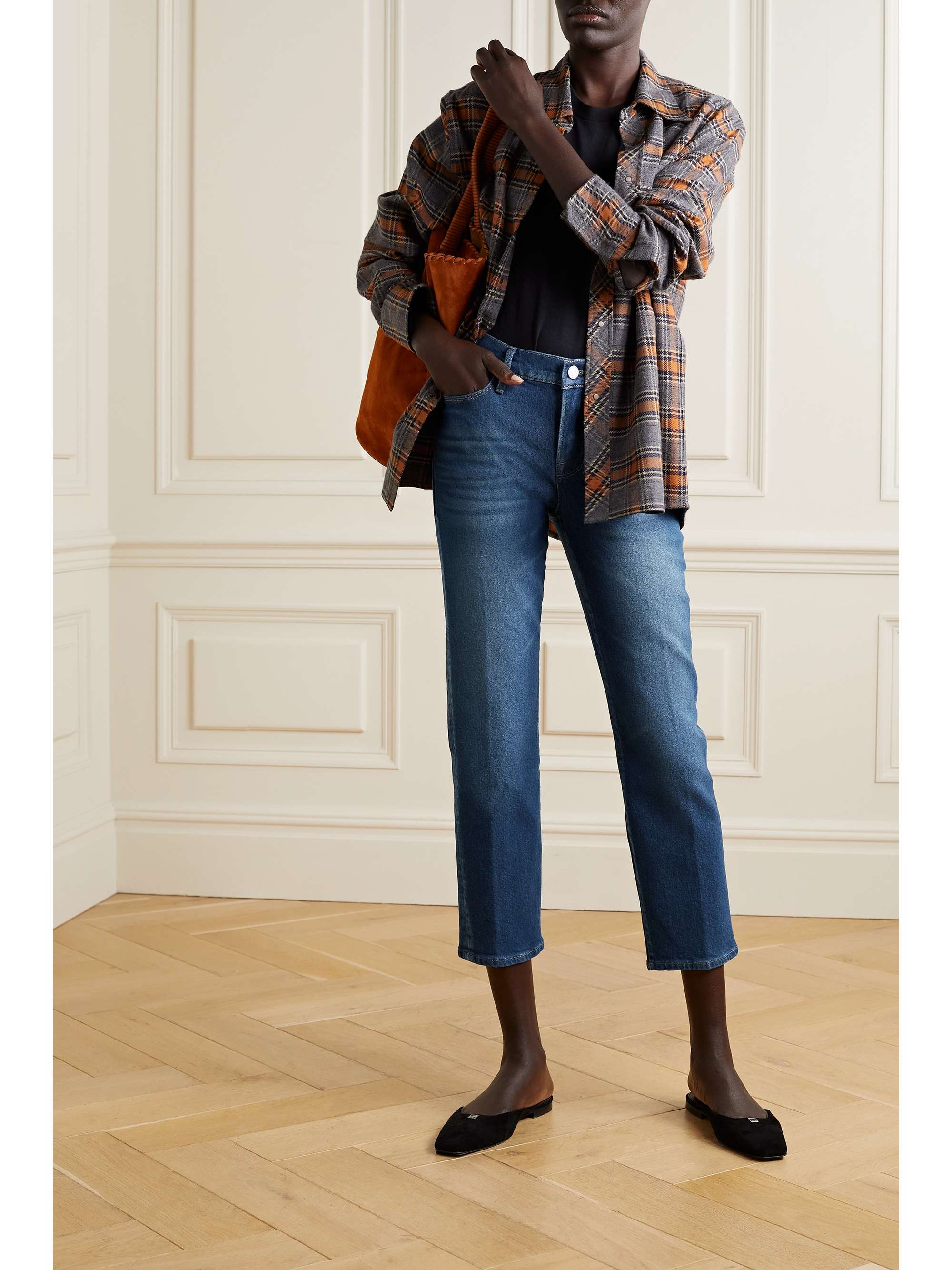 FRAME Le Nouveau mid-rise straight-leg jeans