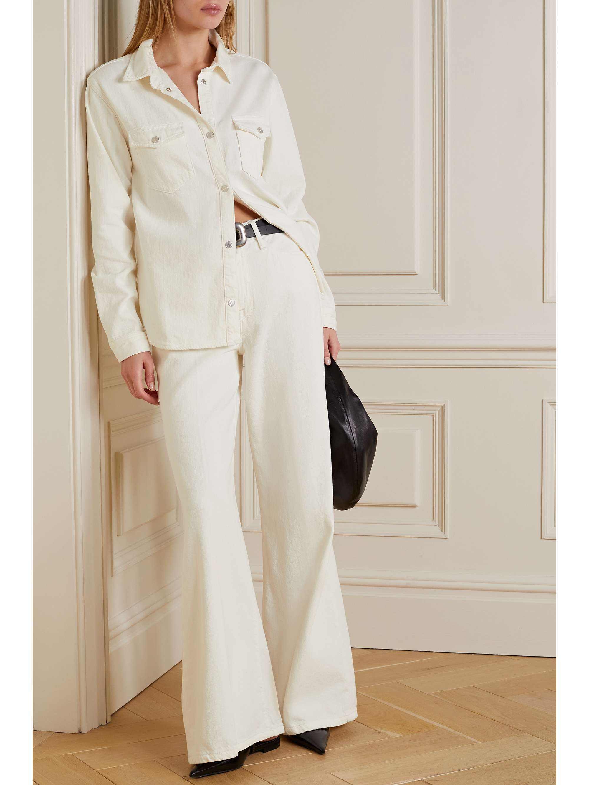 FRAME Le Palazzo high-rise wide-leg jeans