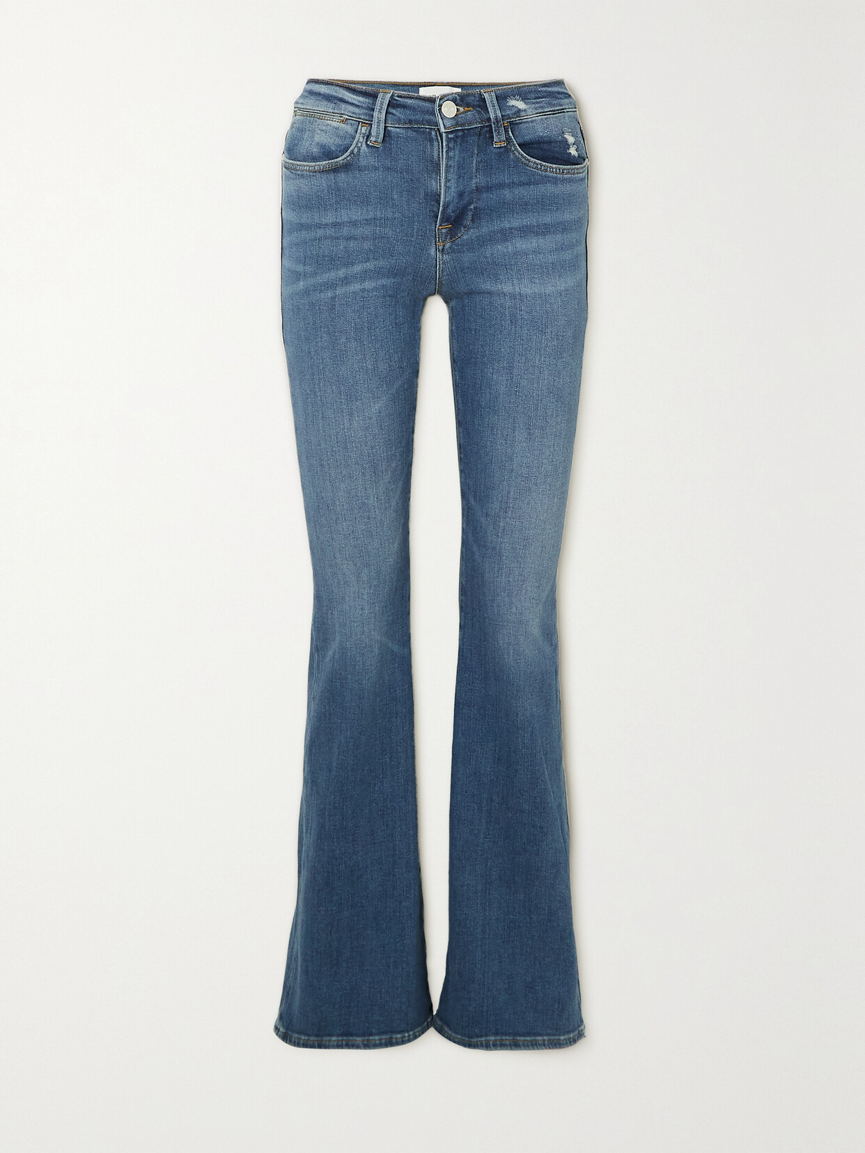 FRAME Le High Flare High-rise Jeans - Blue