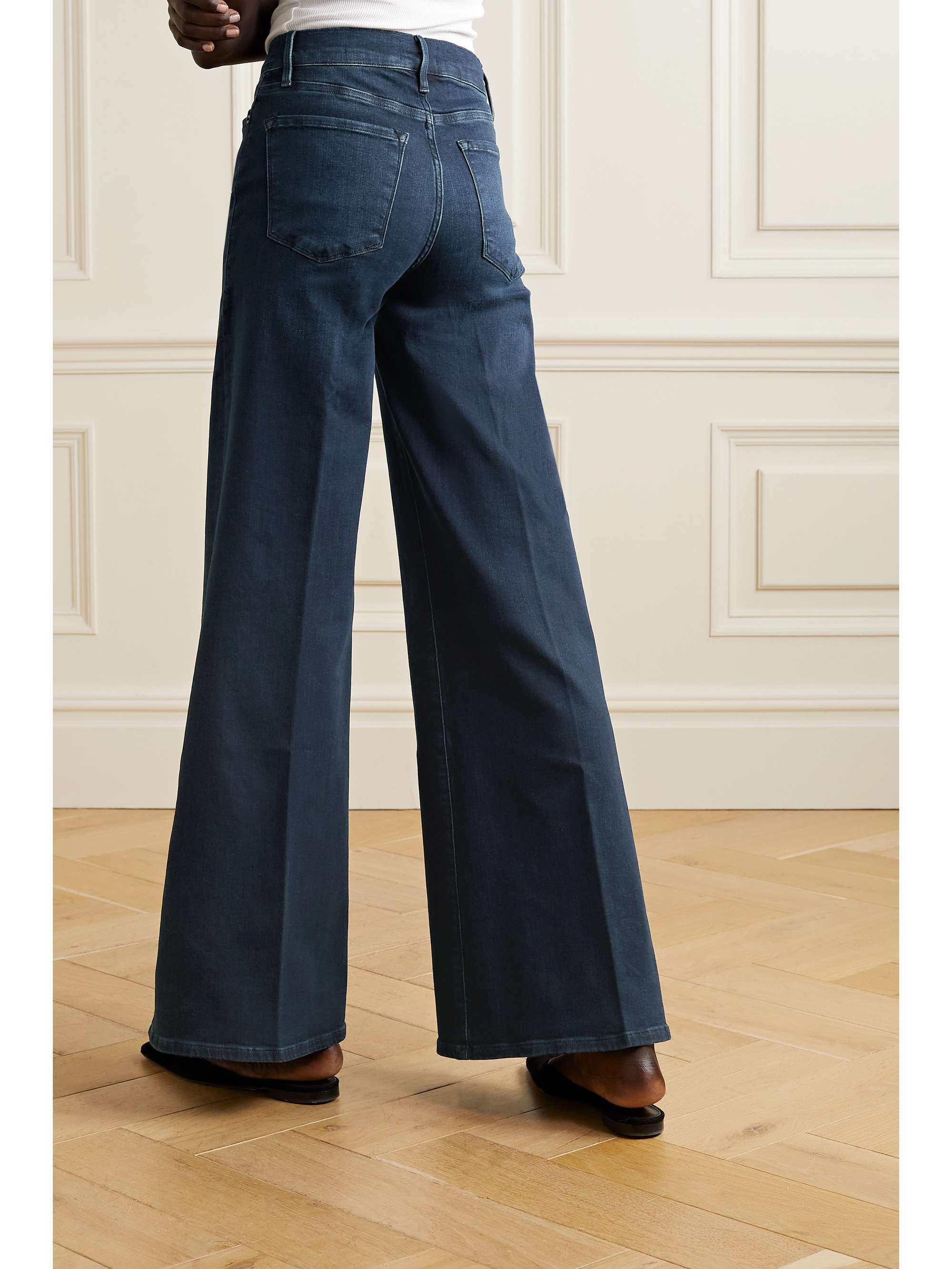 FRAME Le Palazzo high-rise wide-leg jeans
