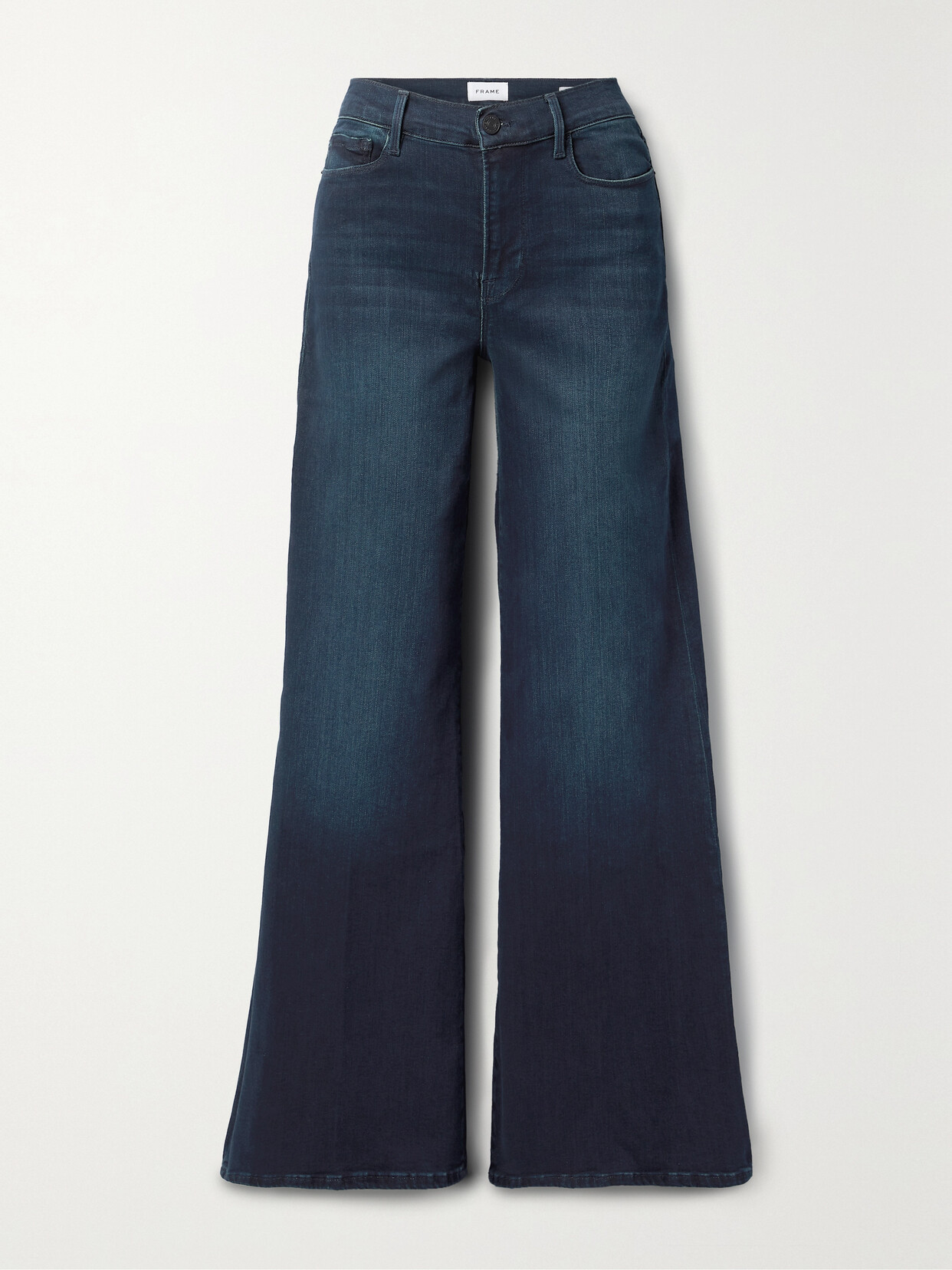 FRAME Le Palazzo High-rise Wide-leg Jeans - Blue