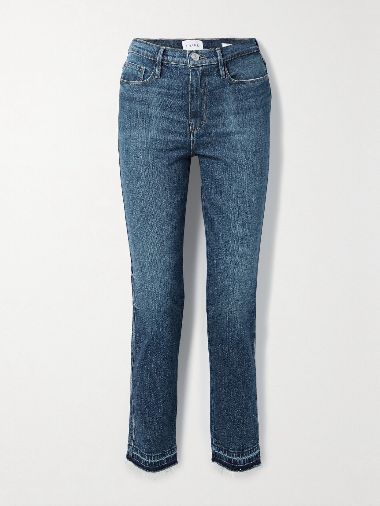FRAME Le Sylvie Cropped High-rise Straight-leg Jeans