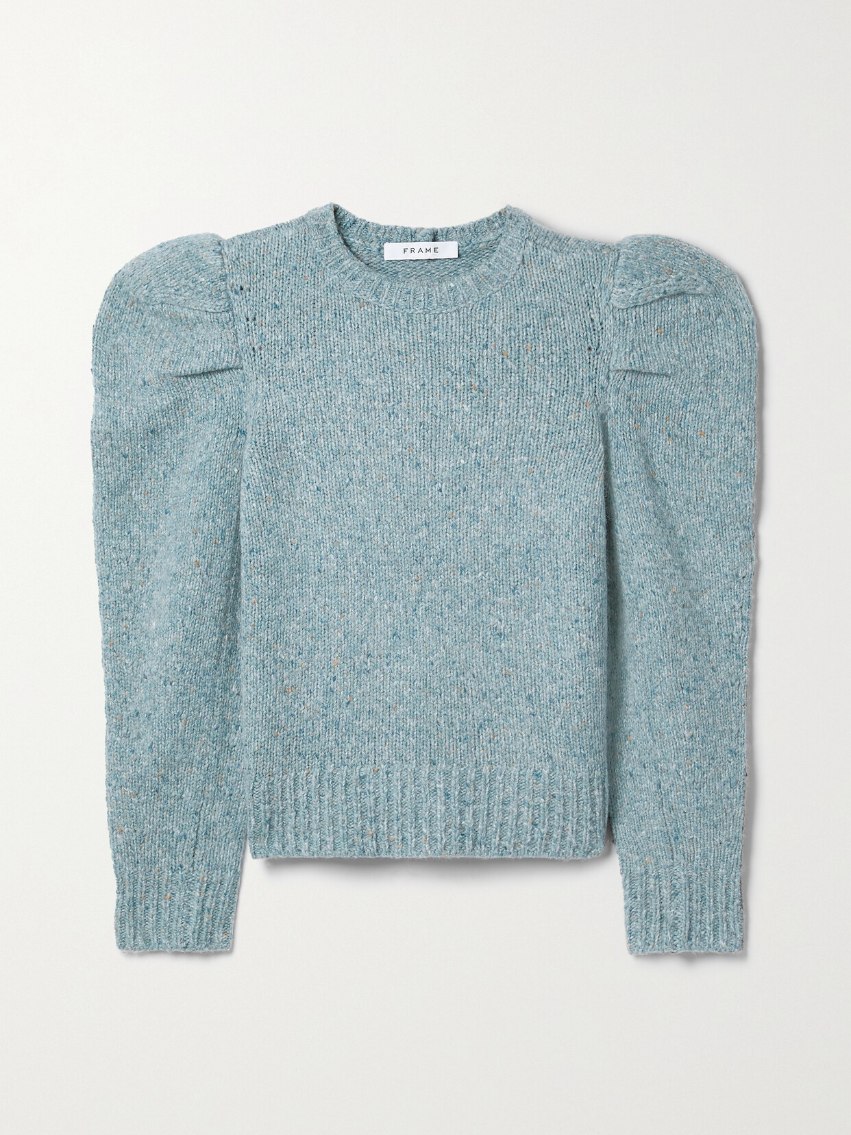 FRAME - Mélange Wool-blend Sweater - Blue