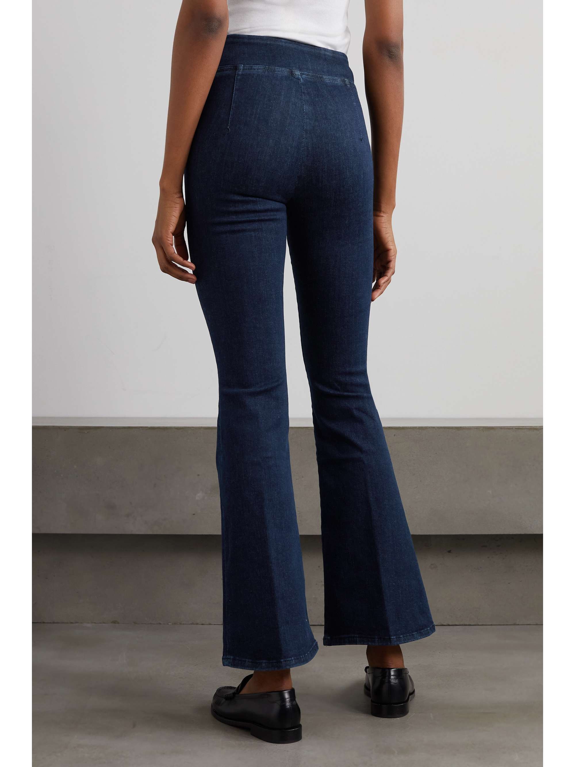 FRAME Jetset stretch-denim flared pants | NET-A-PORTER