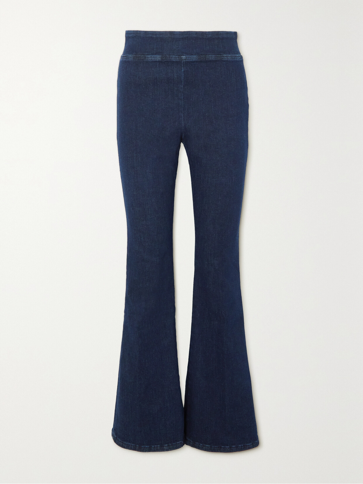 FRAME - Jetset Stretch-denim Flared Pants - Blue