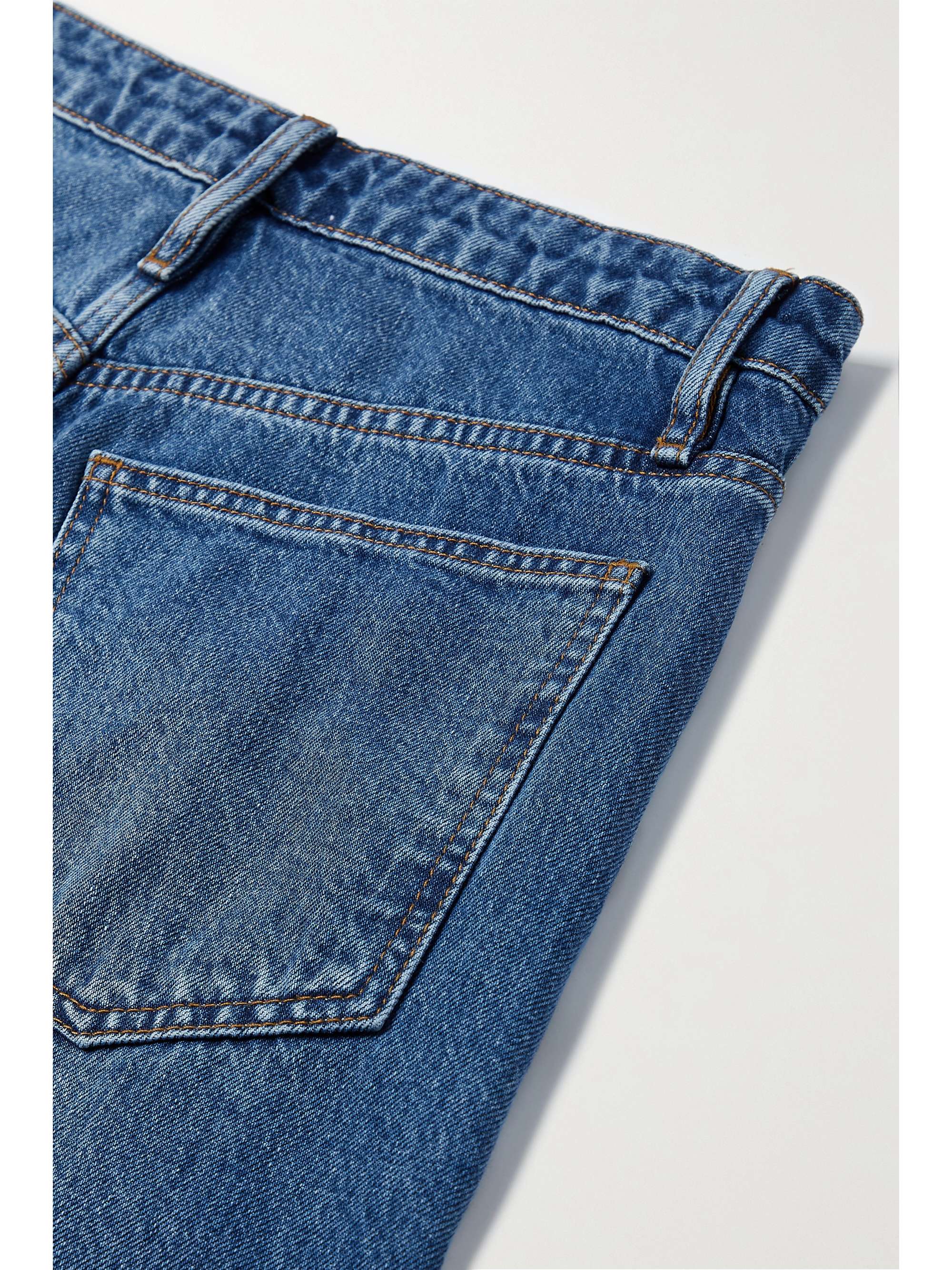 FRAME Long Barrel high-rise tapered jeans